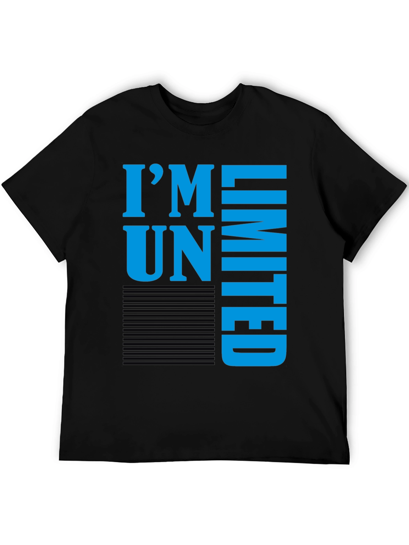 Im Unlimited Graphic Print Tee - Black