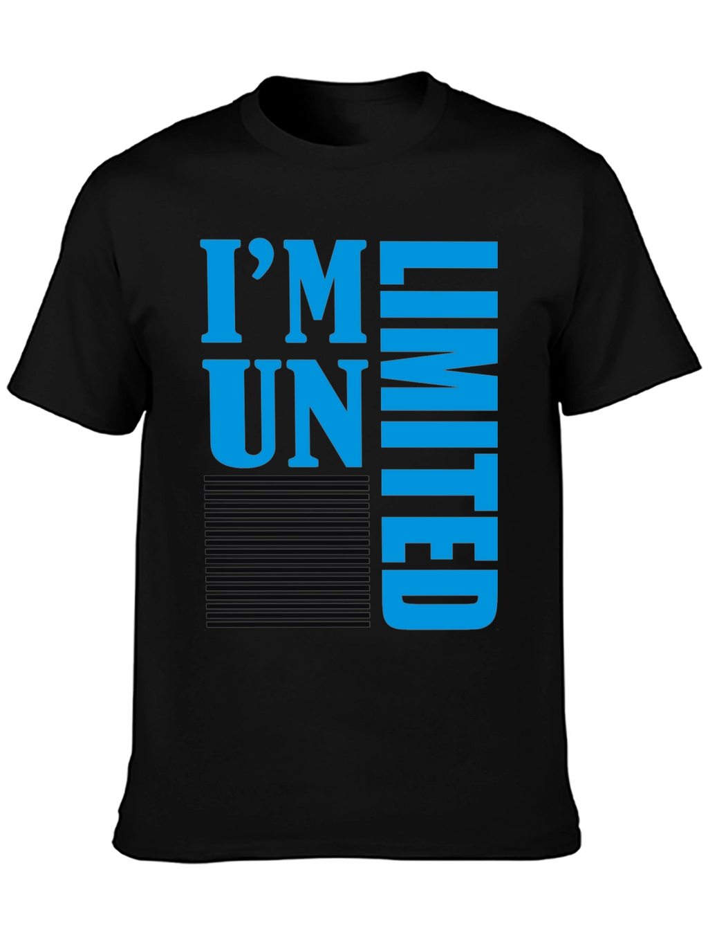 Im Unlimited Graphic Print Tee - Black