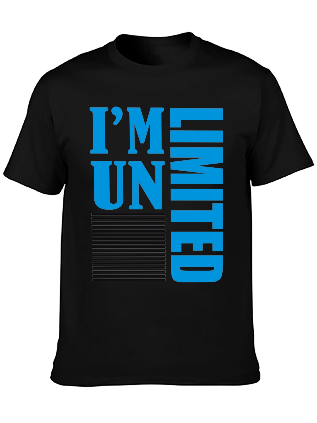 Im Unlimited Graphic Print Tee - Black
