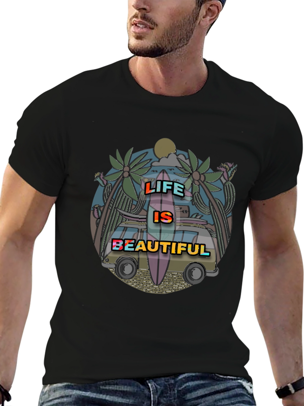 Life Is Beautiful T-Shirt - Summer Vibes