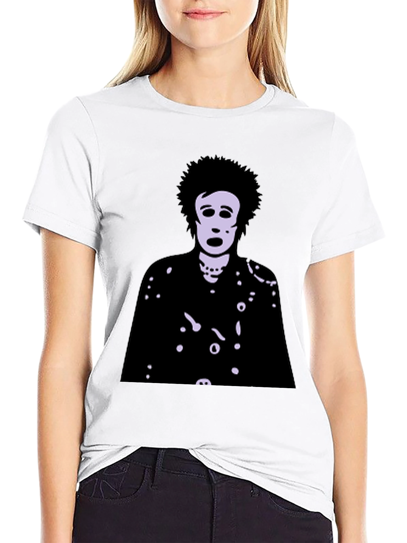 Unique Graphic T-Shirt with Artistic Figure Print