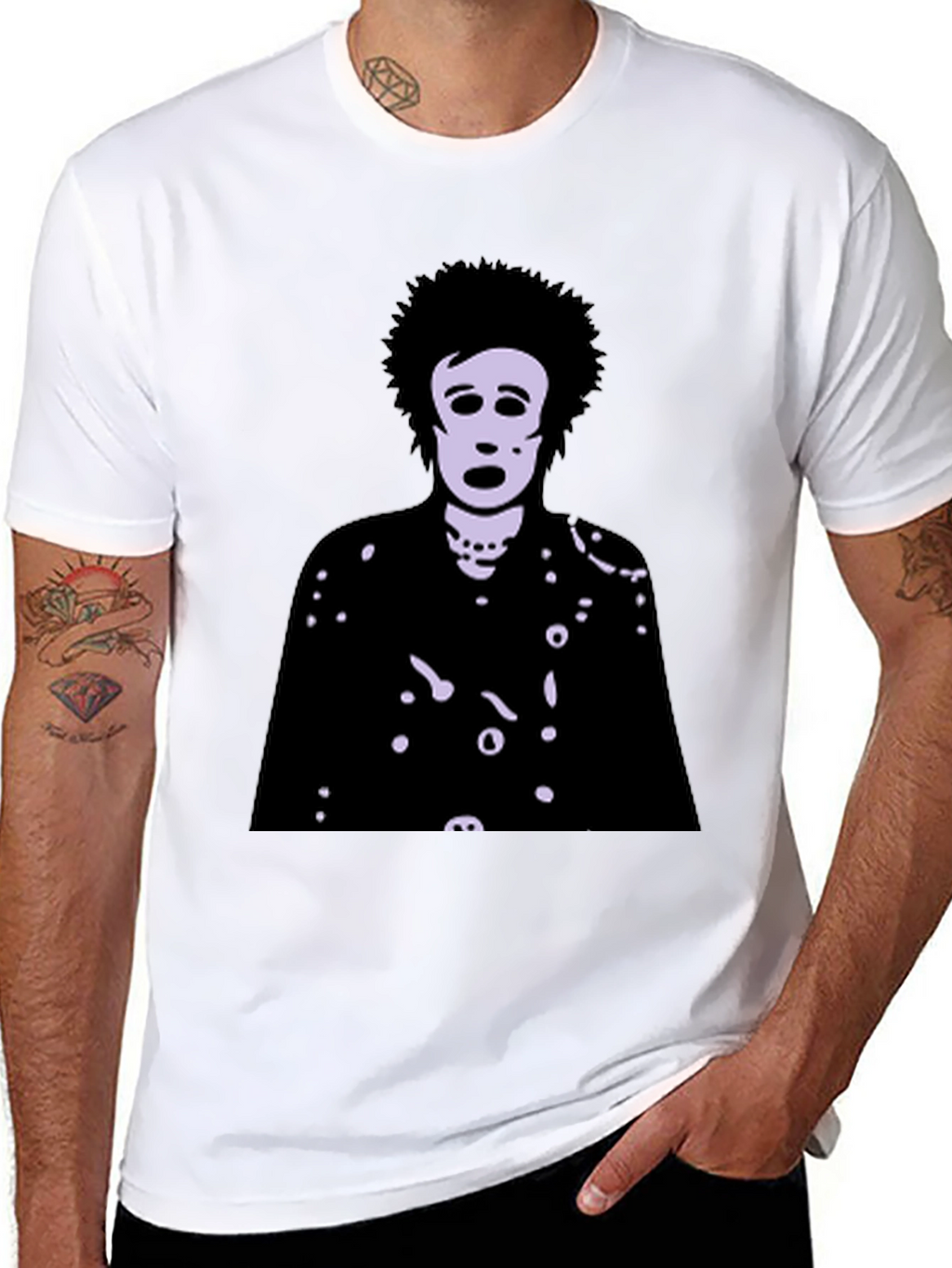 Unique Graphic T-Shirt with Artistic Figure Print