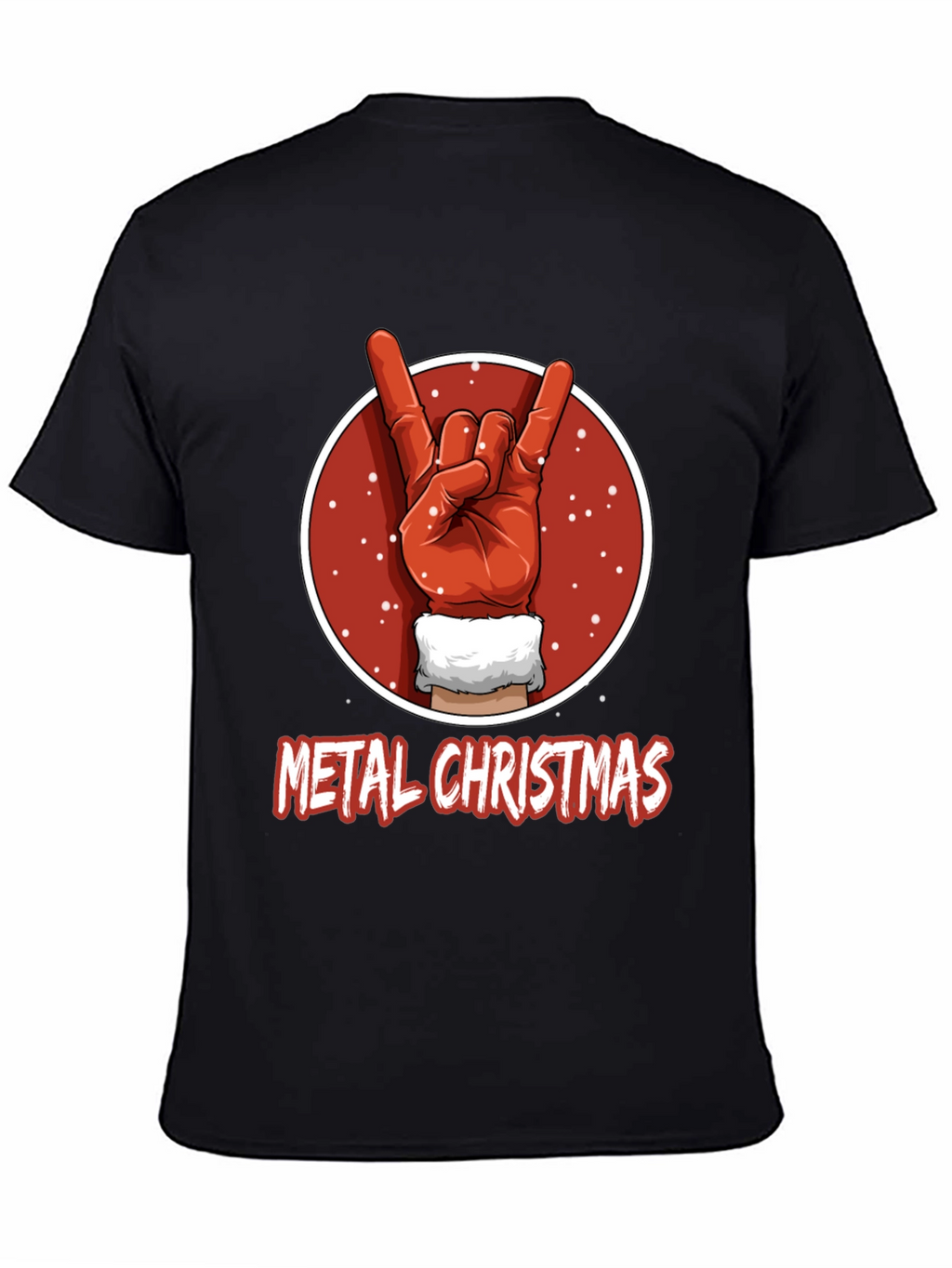 Metal Christmas T-Shirt - Rock On Santa!