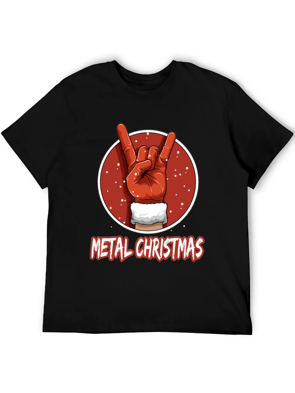 Metal Christmas T-Shirt - Rock On Santa!