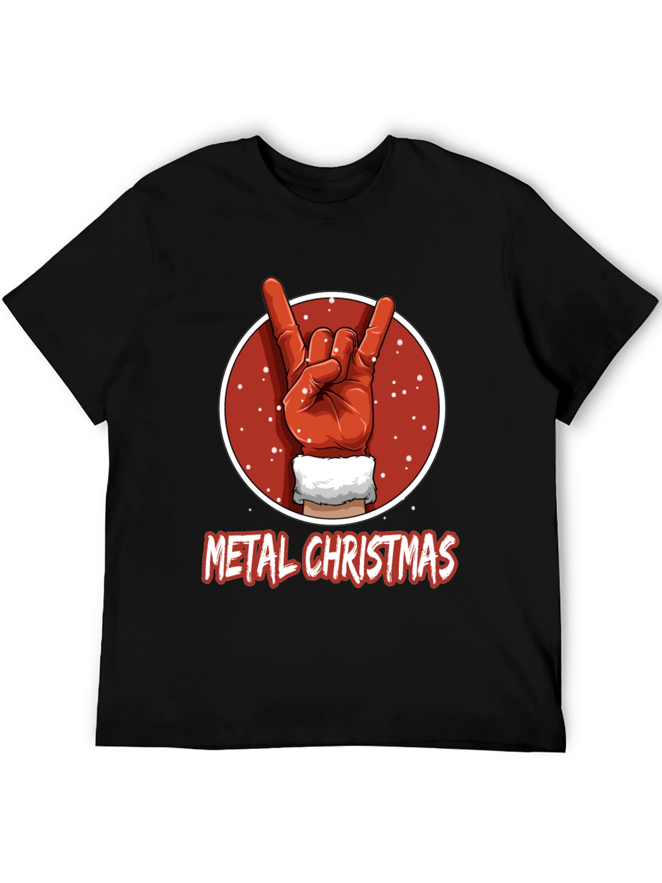 Metal Christmas T-Shirt - Rock On Santa!