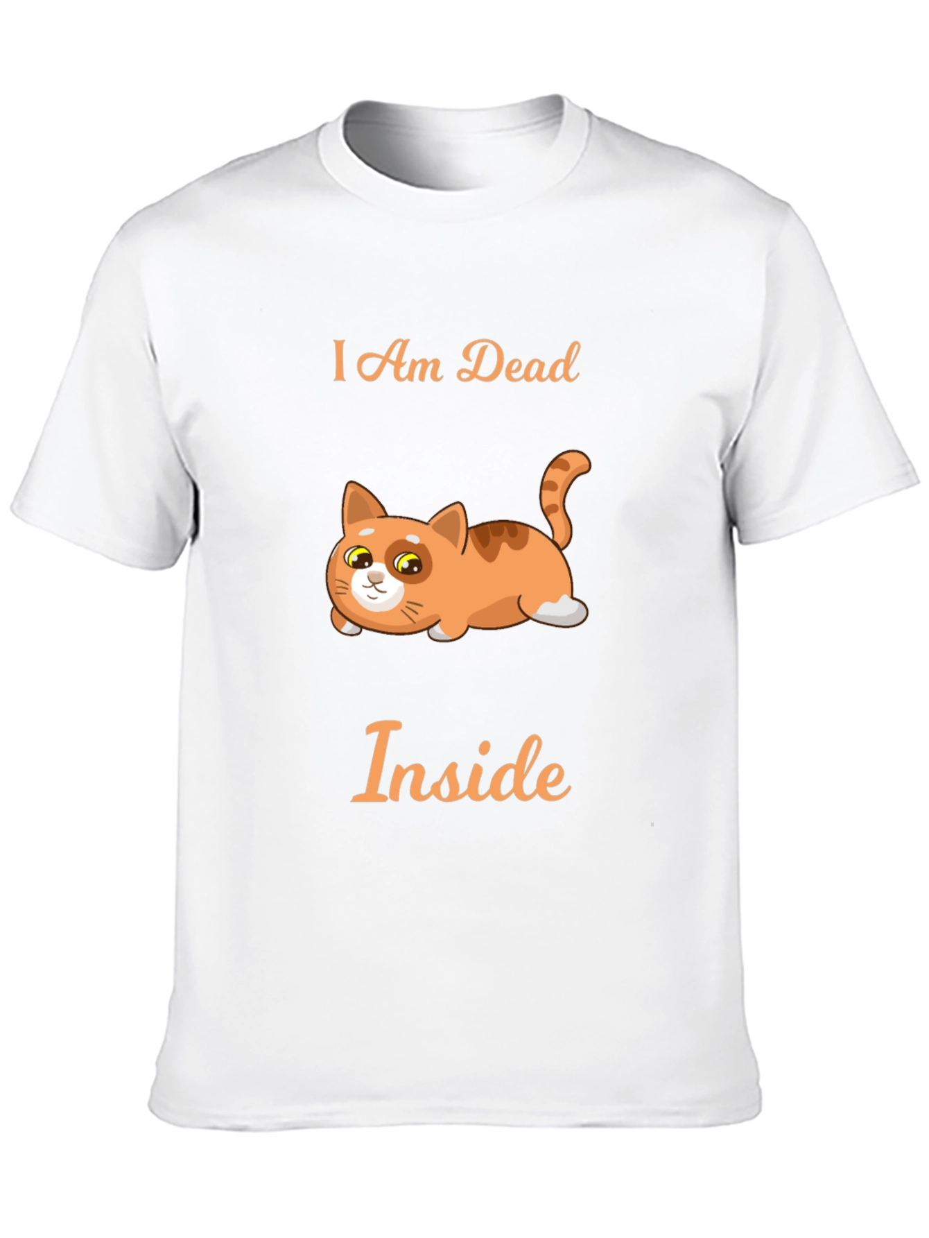 I Am Dead Inside Cat Graphic T-Shirt