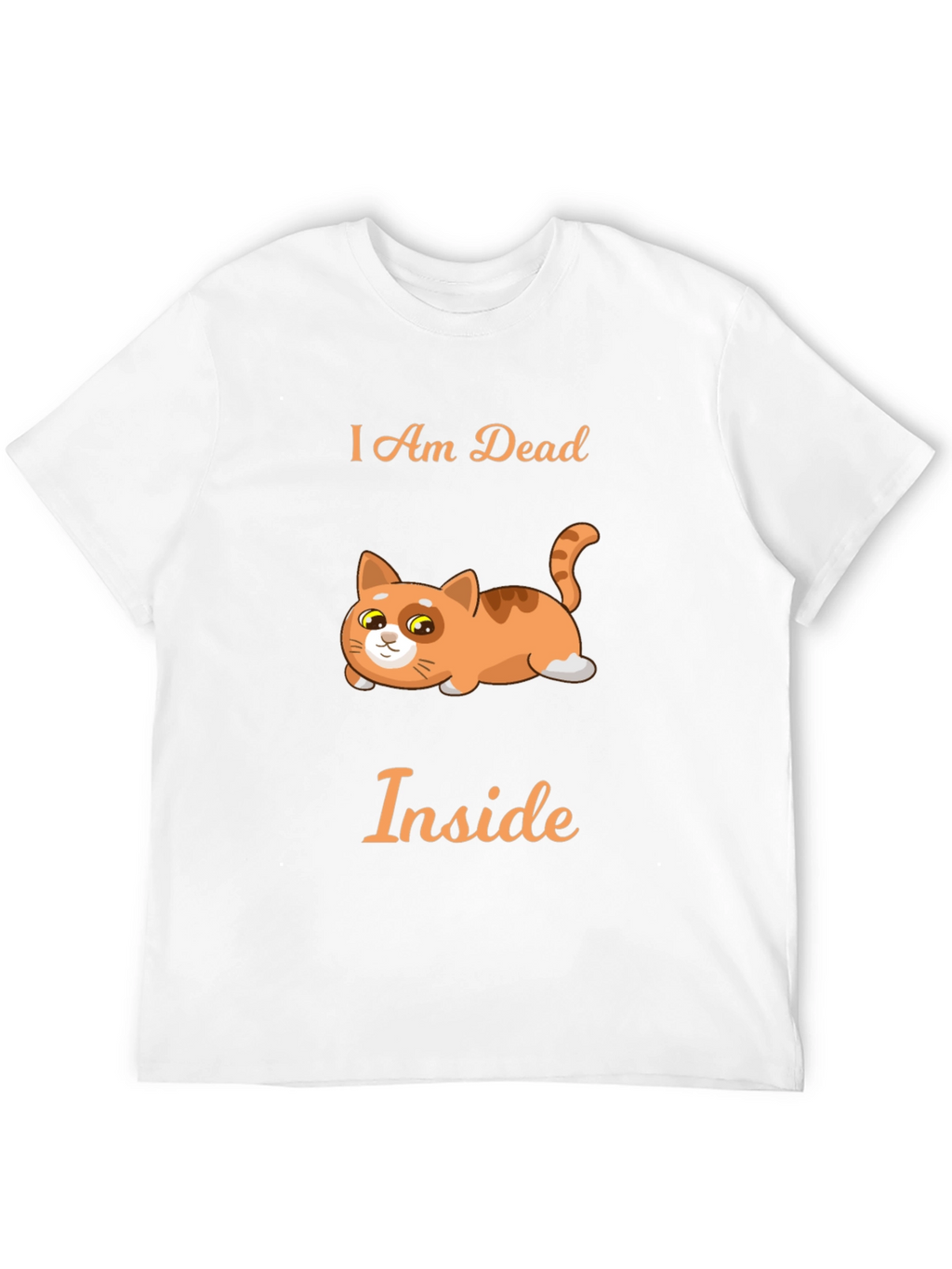 I Am Dead Inside Cat Graphic T-Shirt