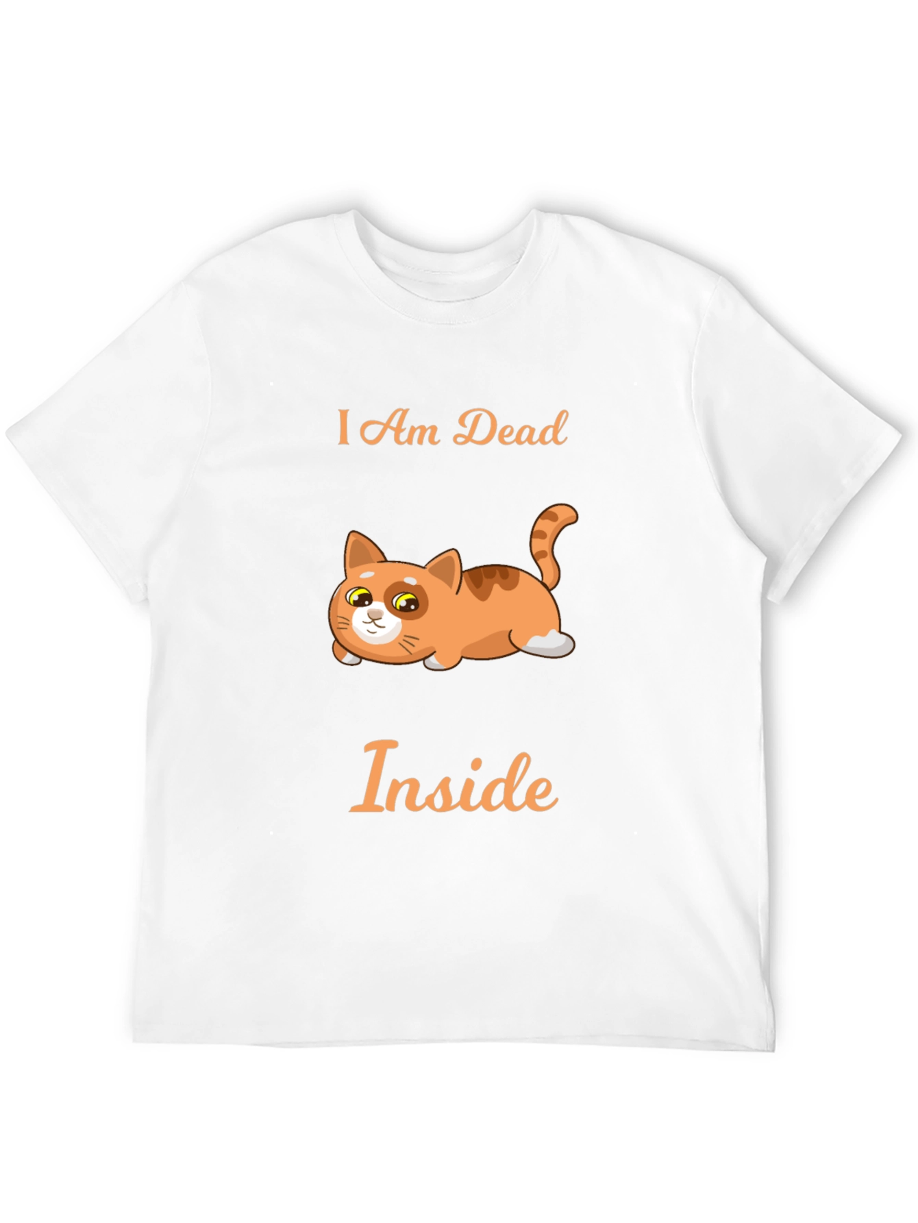 I Am Dead Inside Cat Graphic T-Shirt