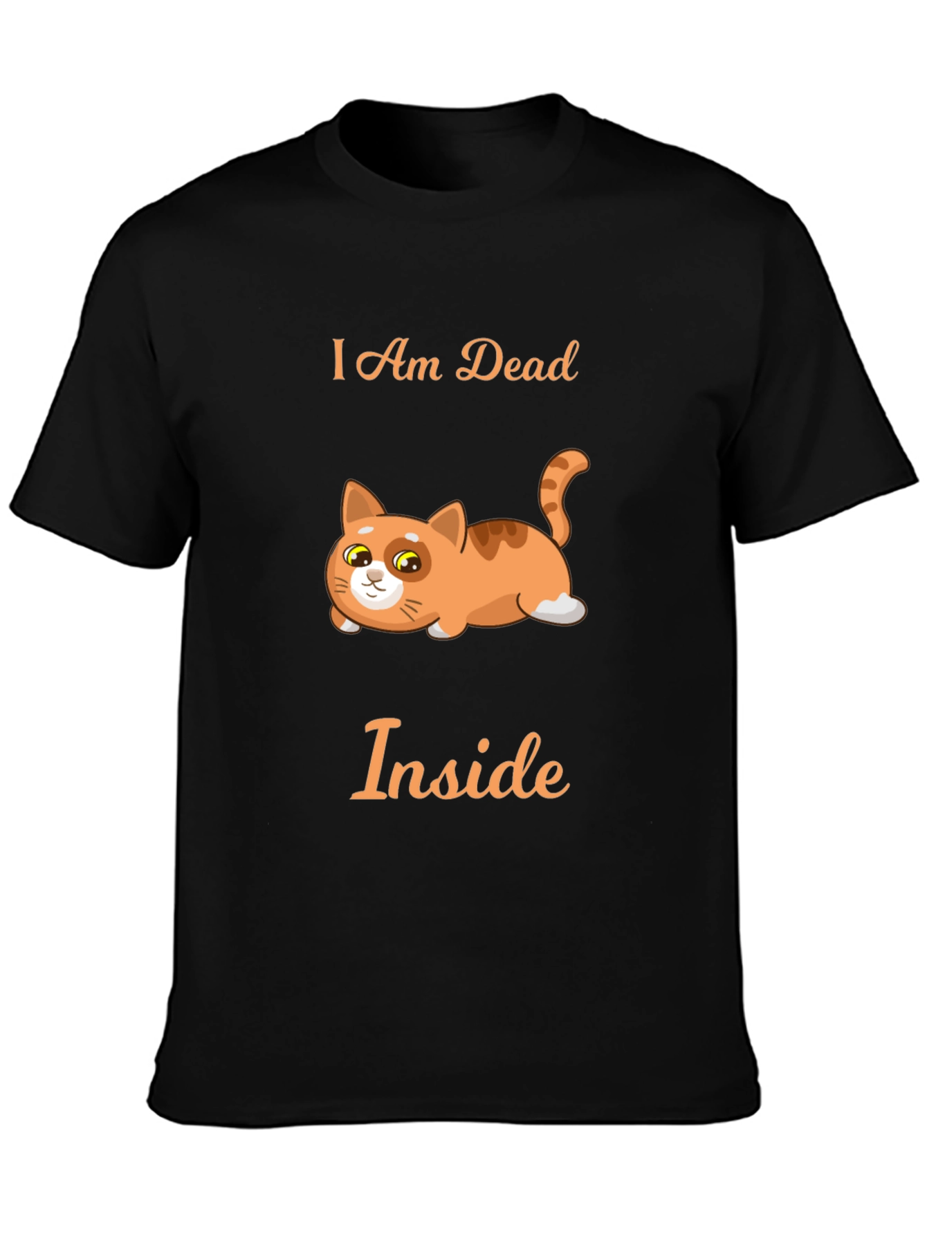 I Am Dead Inside Cat Graphic T-Shirt