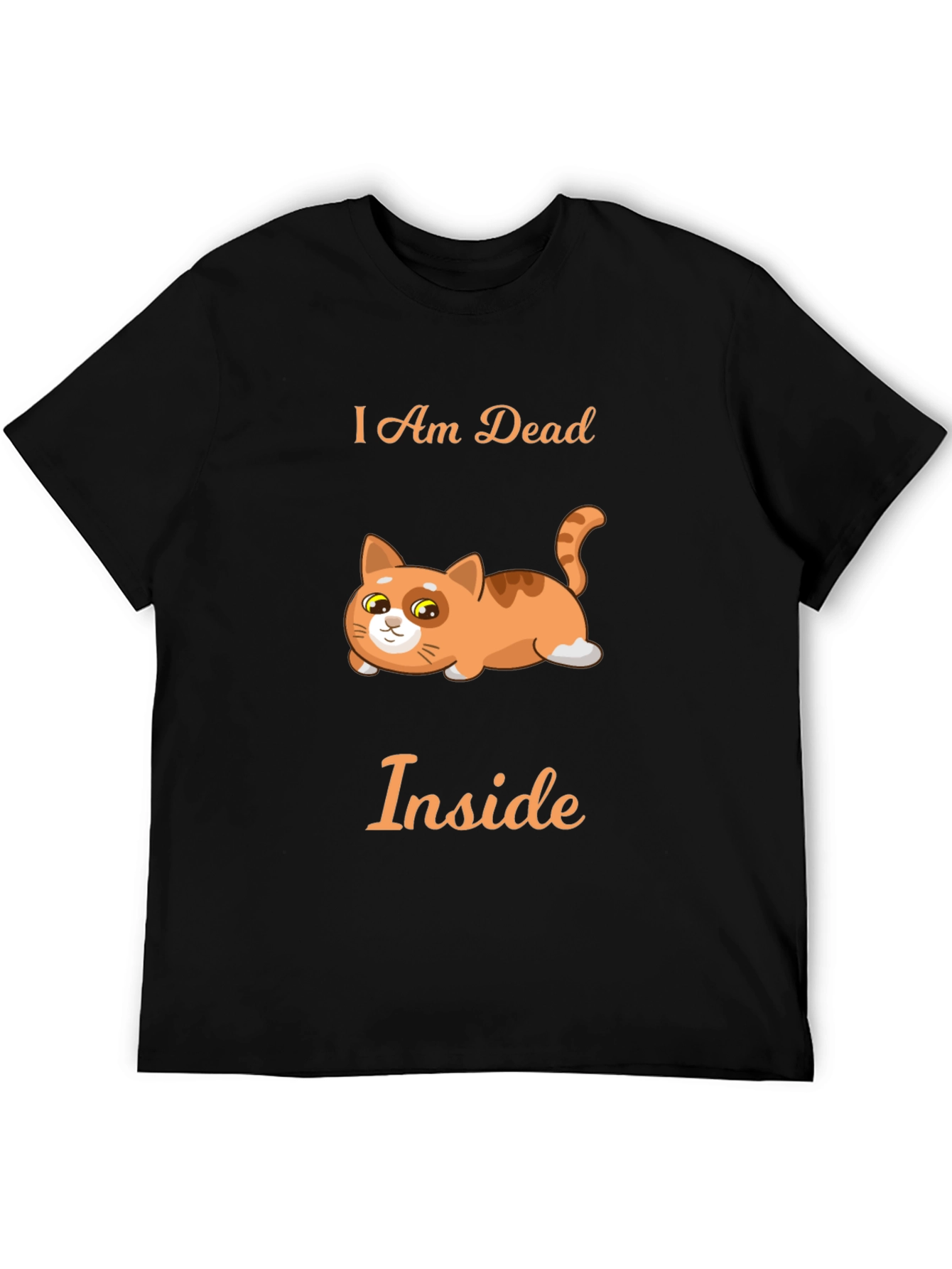 I Am Dead Inside Cat Graphic T-Shirt