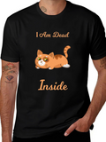 I Am Dead Inside Cat Graphic T-Shirt
