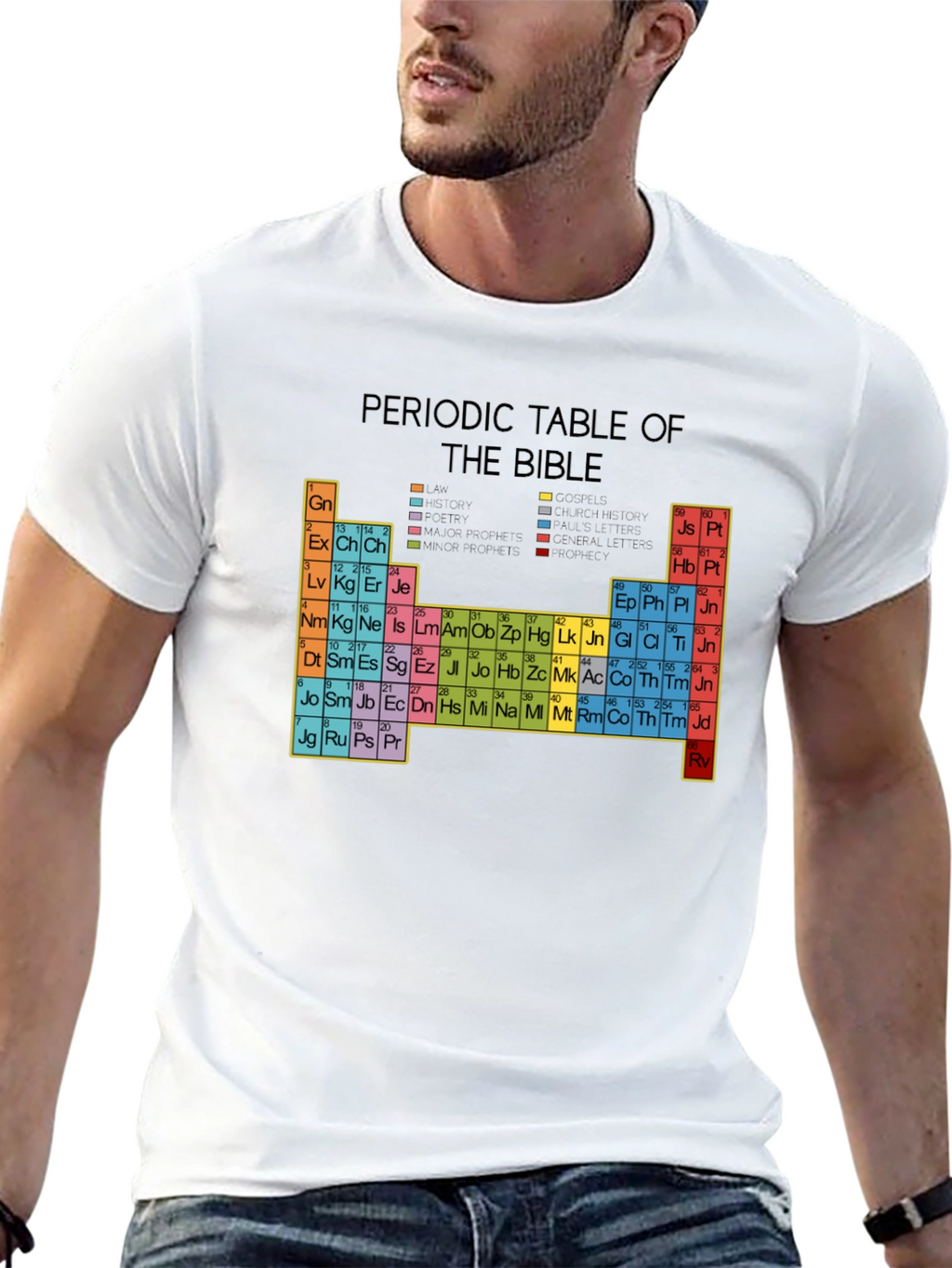Periodic Table of the Bible Graphic T-Shirt