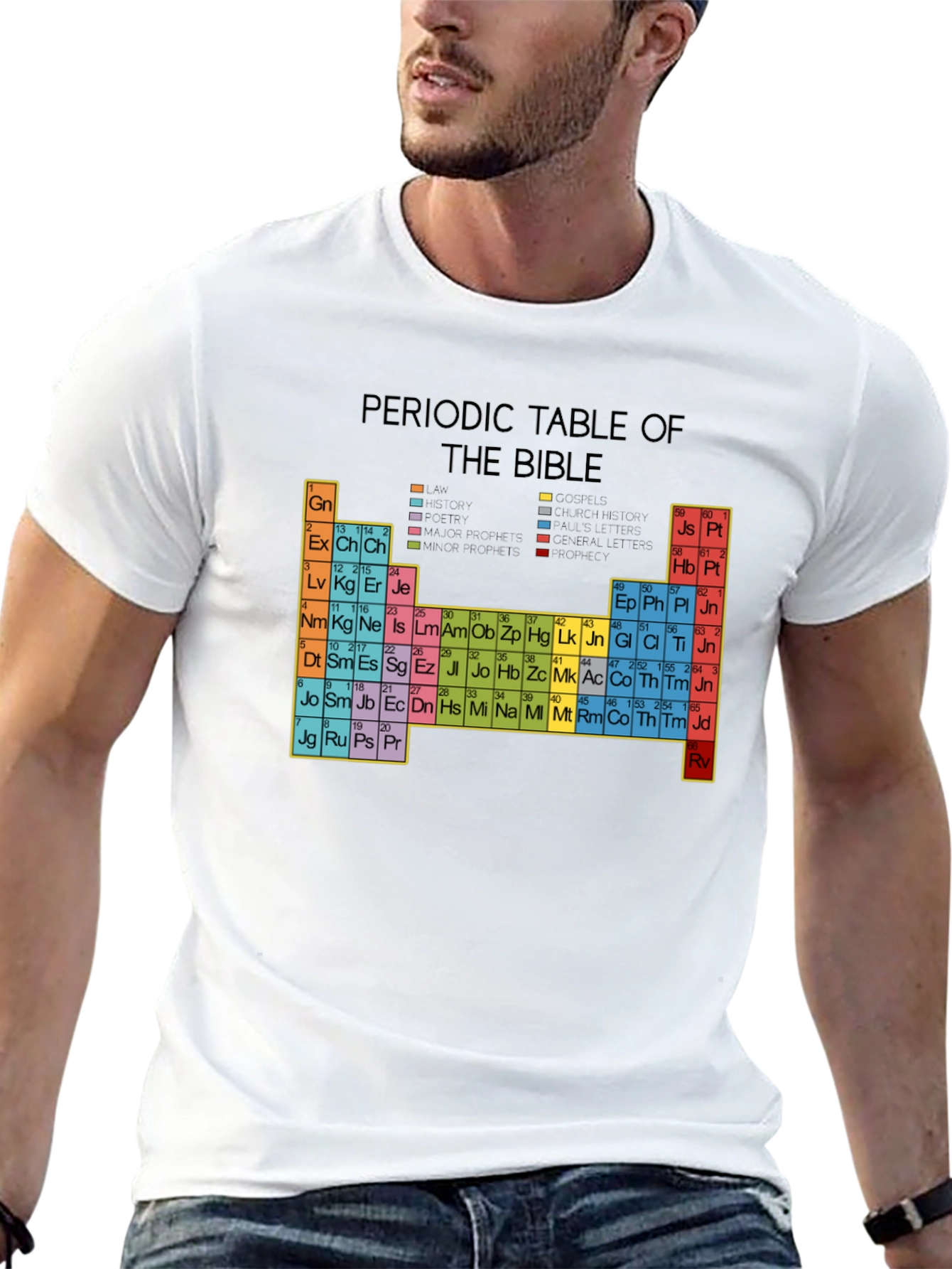 Periodic Table of the Bible Graphic T-Shirt