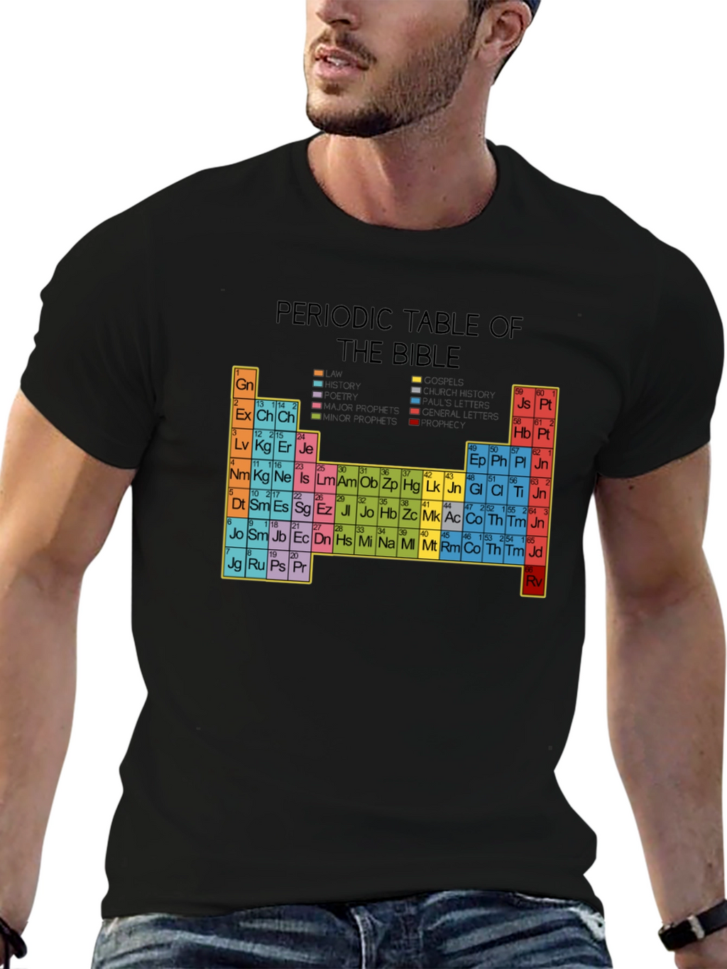 Periodic Table of the Bible Graphic T-Shirt