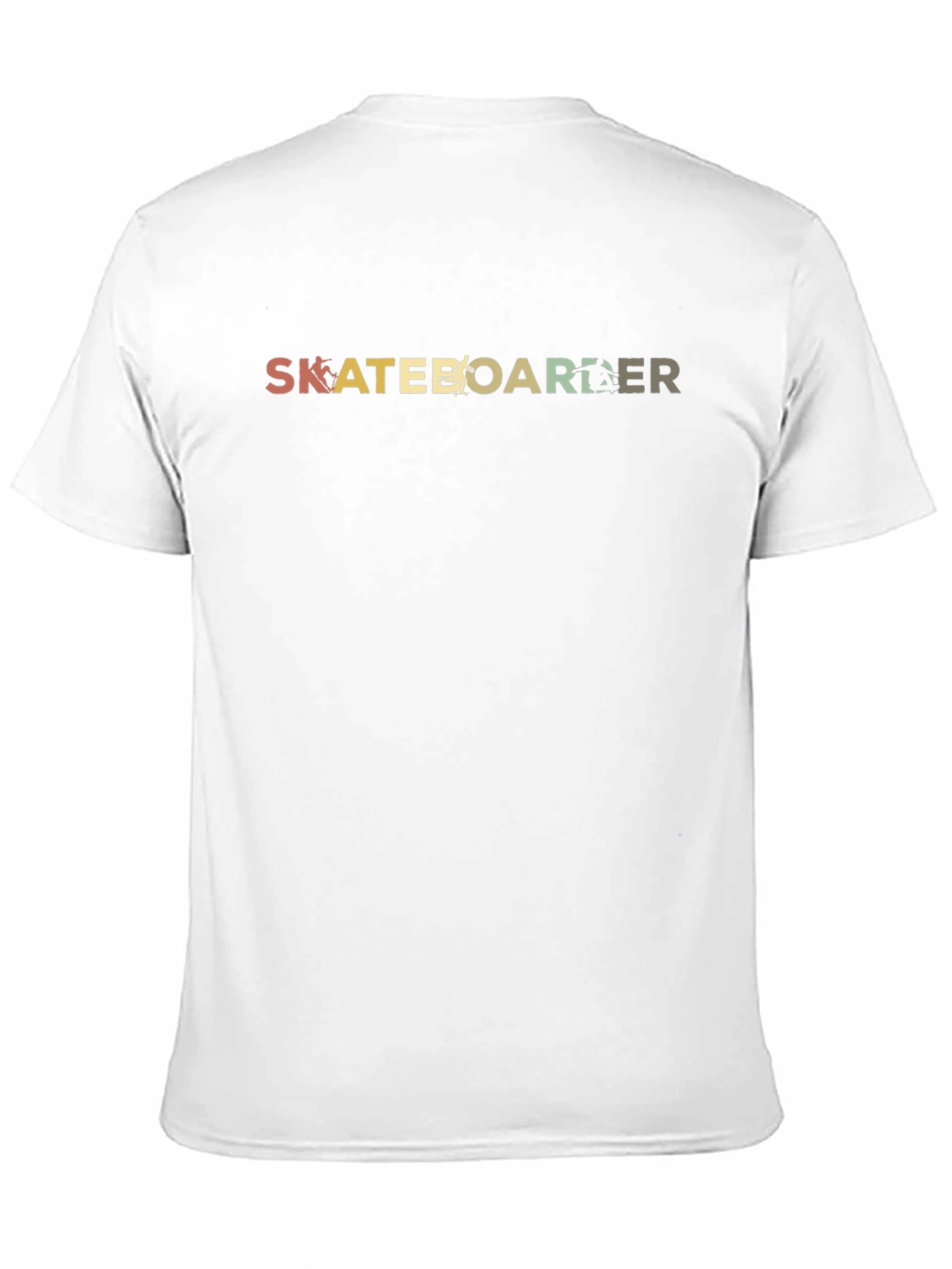 Skateboarder Retro Graphic Black T-Shirt