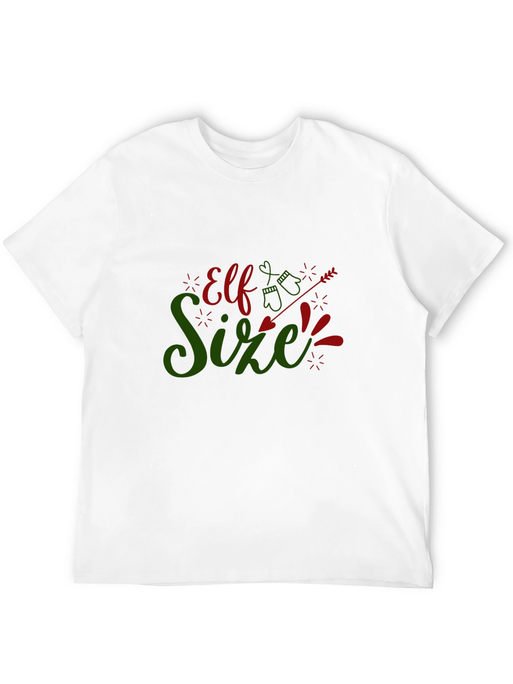 Elf Size Christmas T-Shirt - Holiday Fun!