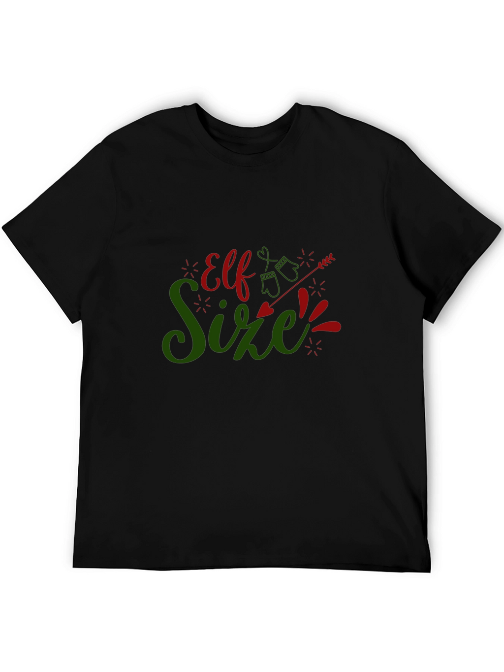 Elf Size Christmas T-Shirt - Holiday Fun!