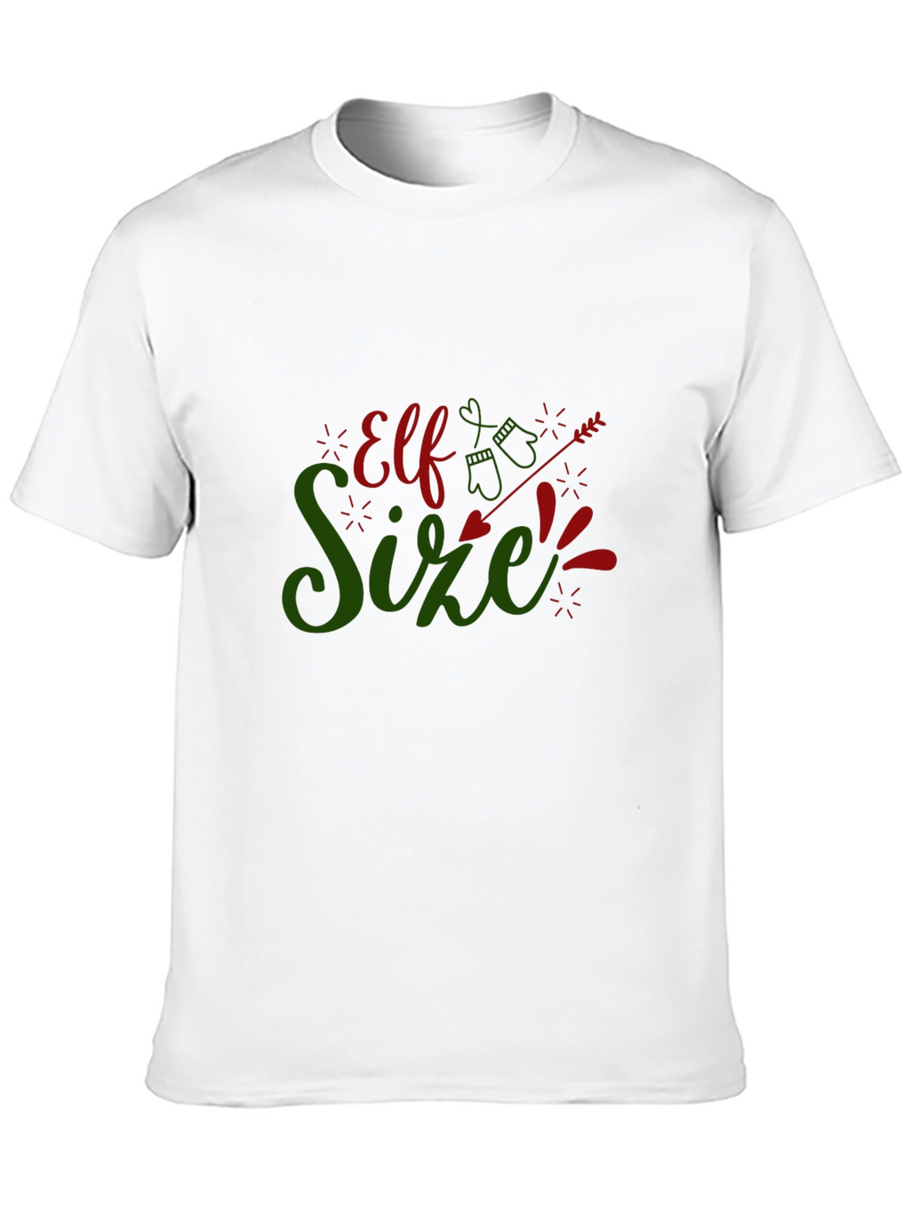 Elf Size Christmas T-Shirt - Holiday Fun!