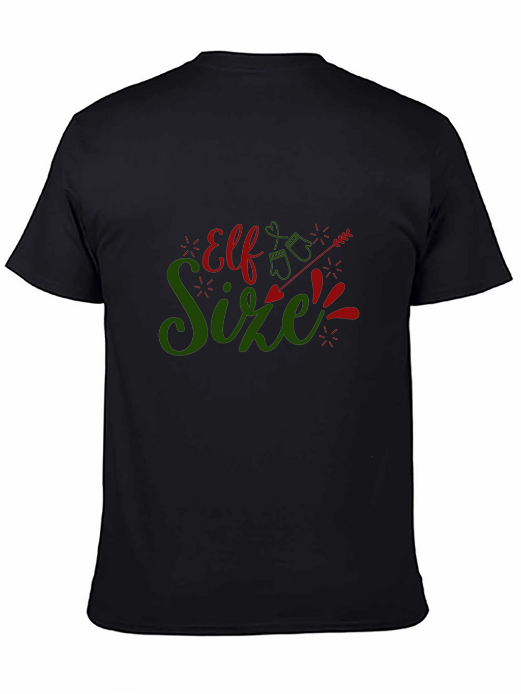 Elf Size Christmas T-Shirt - Holiday Fun!