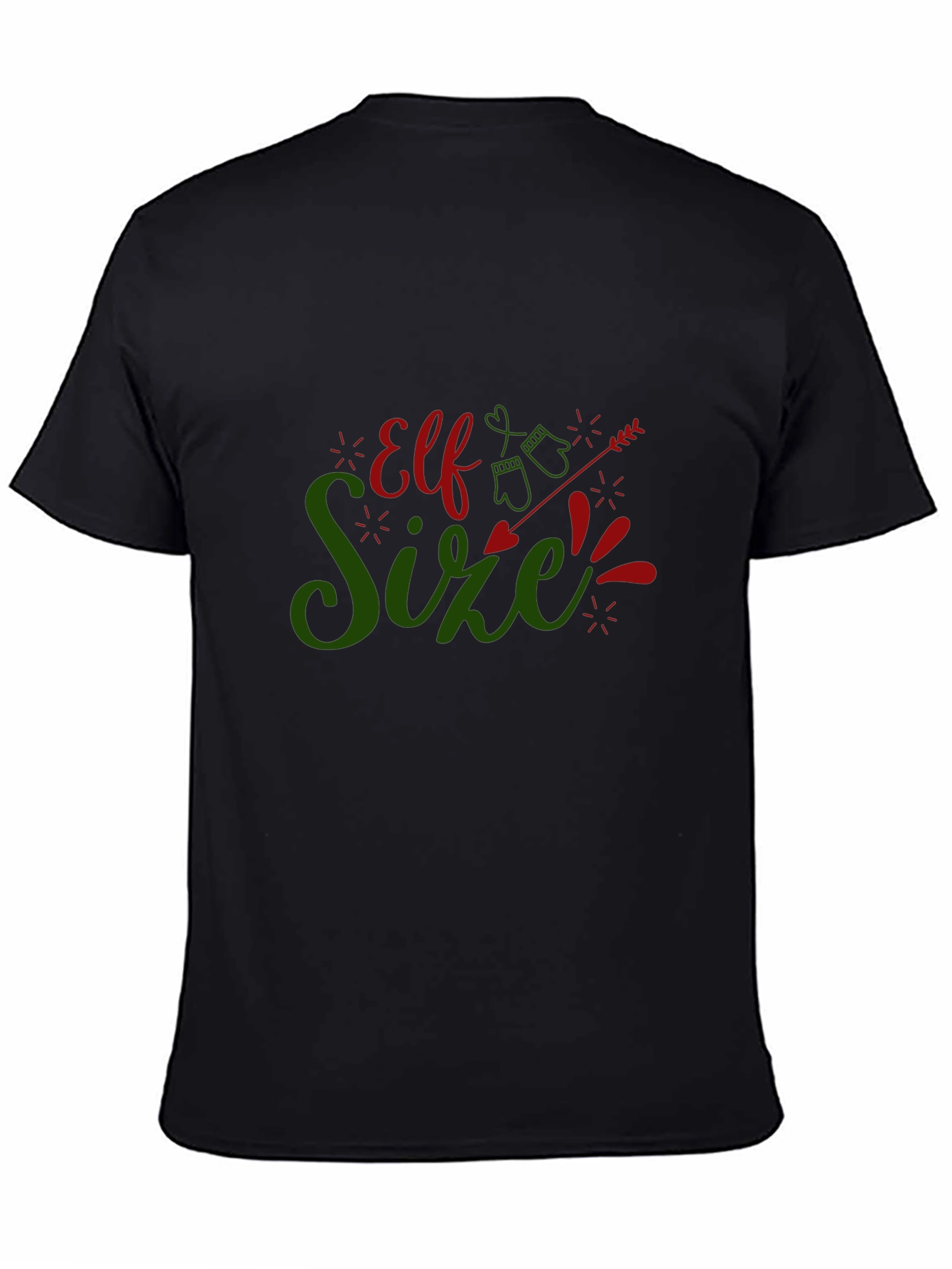 Elf Size Christmas T-Shirt - Holiday Fun!