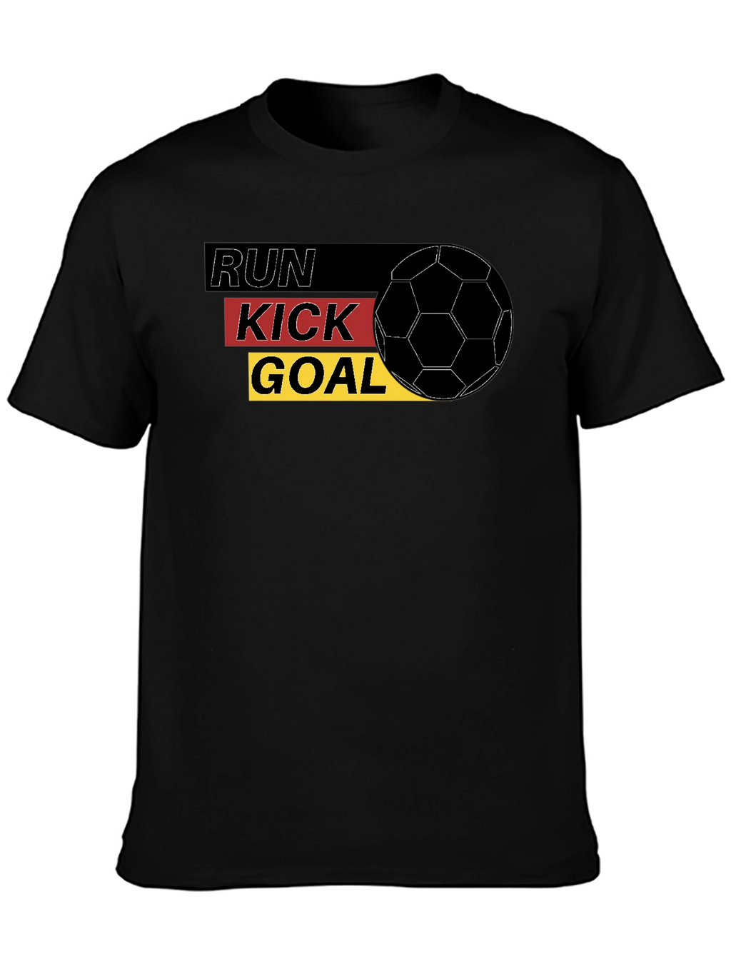 Run Kick Goal Soccer T-Shirt