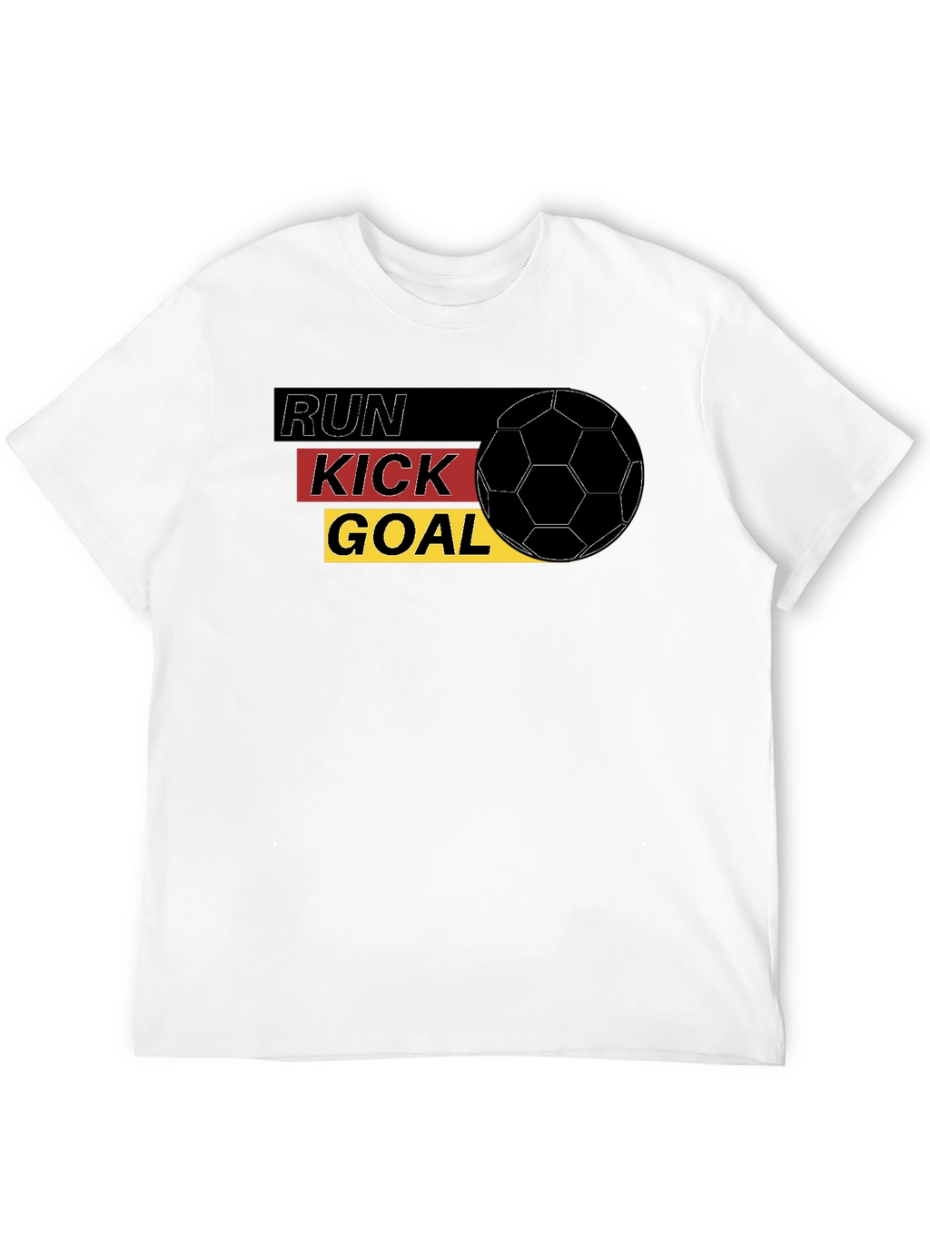 Run Kick Goal Soccer T-Shirt