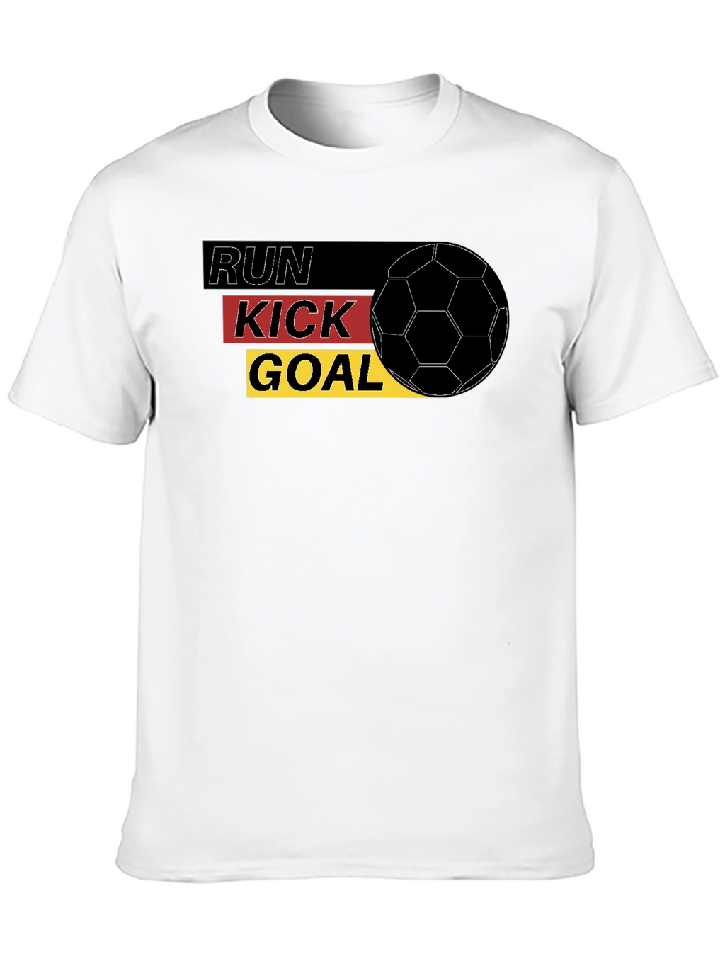 Run Kick Goal Soccer T-Shirt