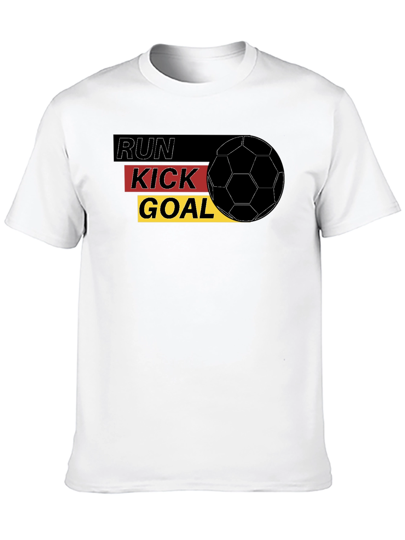 Run Kick Goal Soccer T-Shirt