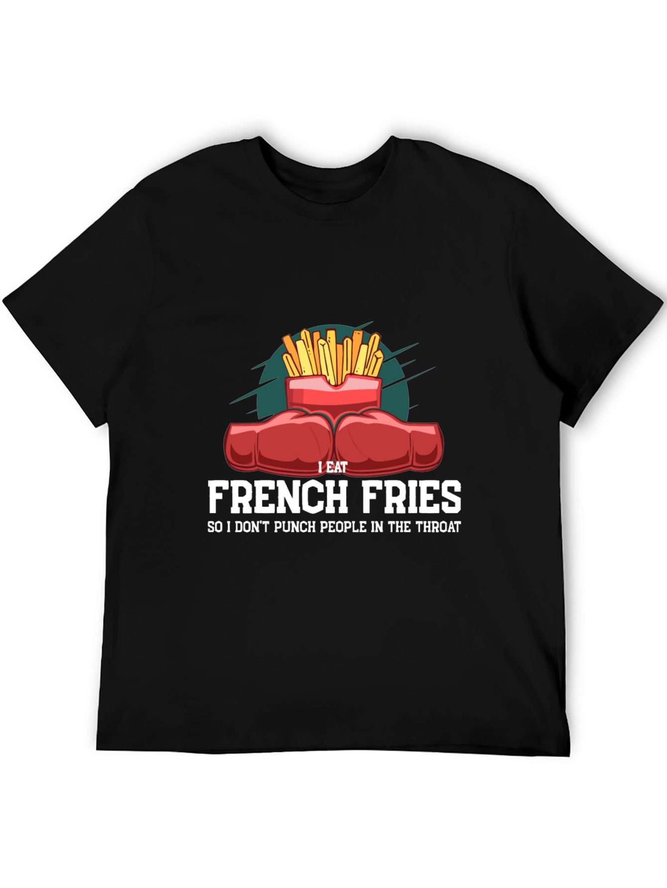 Funny French Fries Punching T-Shirt