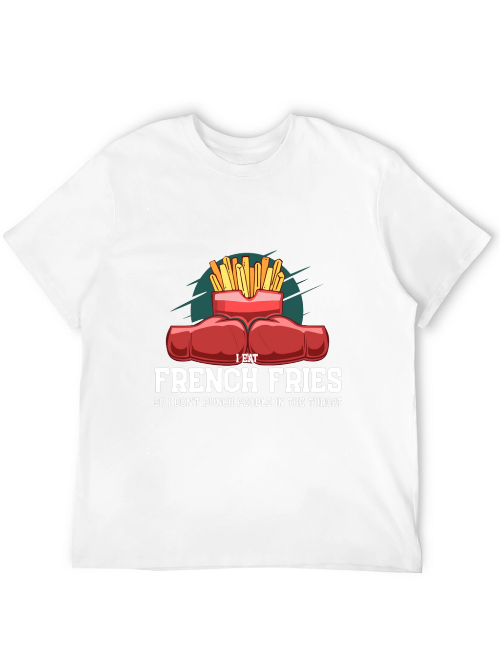 Funny French Fries Punching T-Shirt