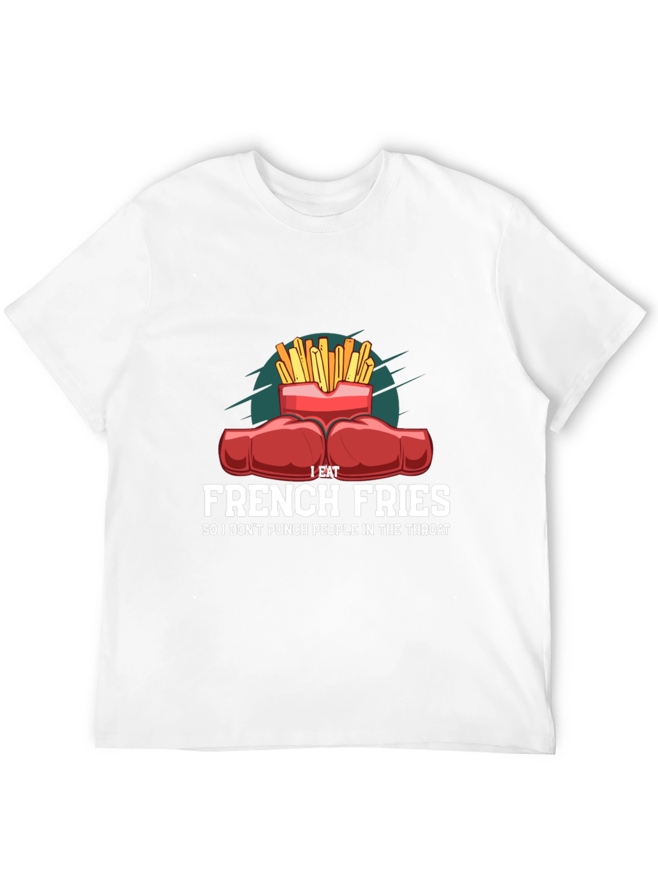 Funny French Fries Punching T-Shirt