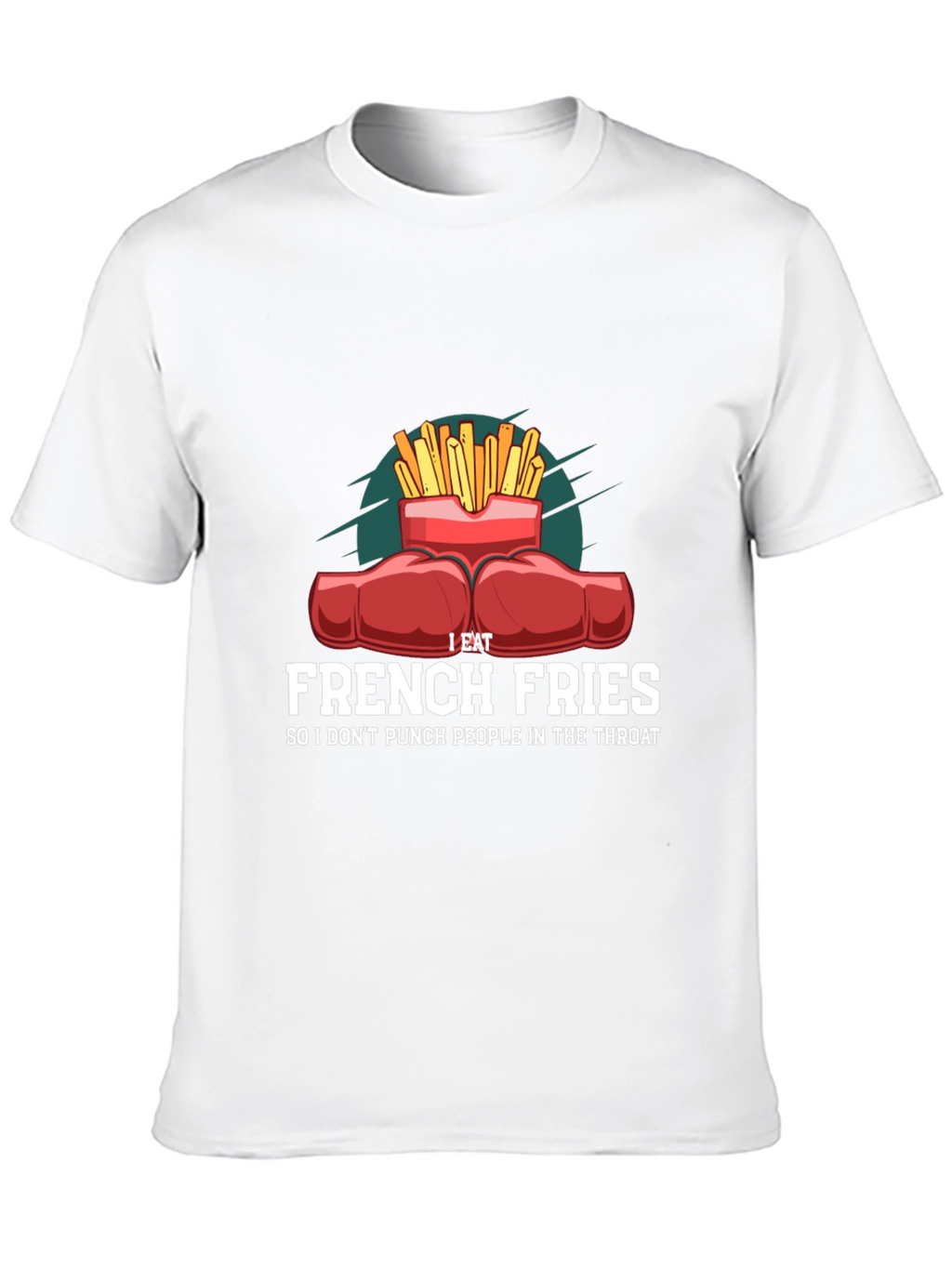 Funny French Fries Punching T-Shirt