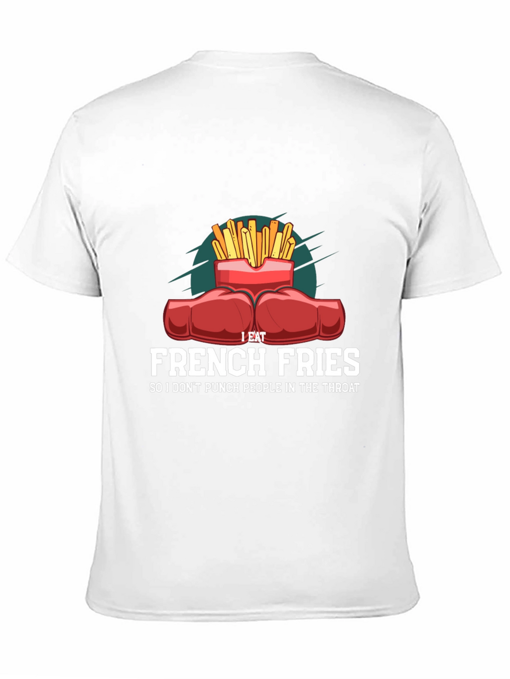 Funny French Fries Punching T-Shirt