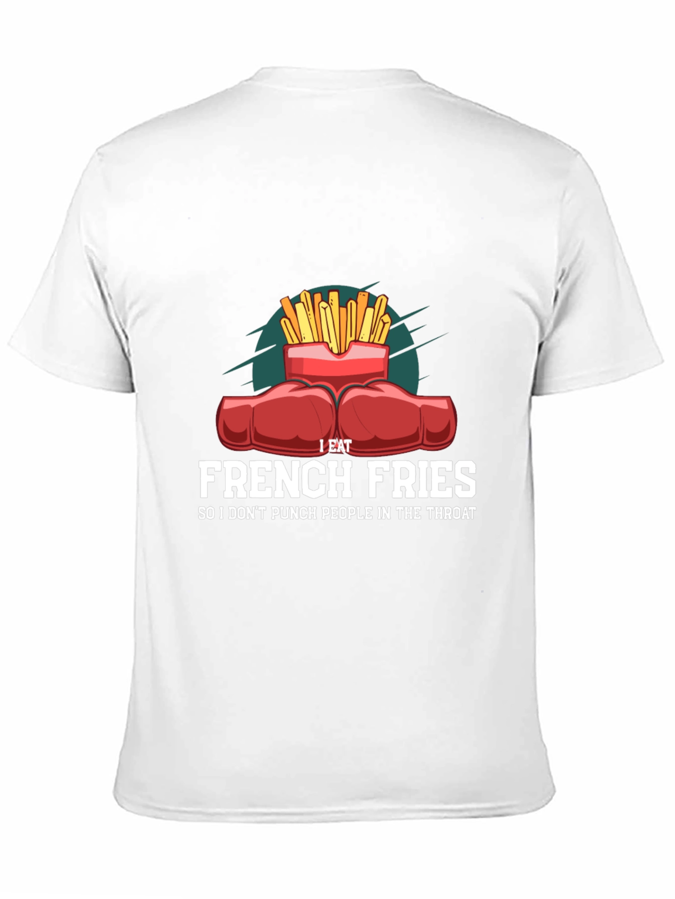 Funny French Fries Punching T-Shirt
