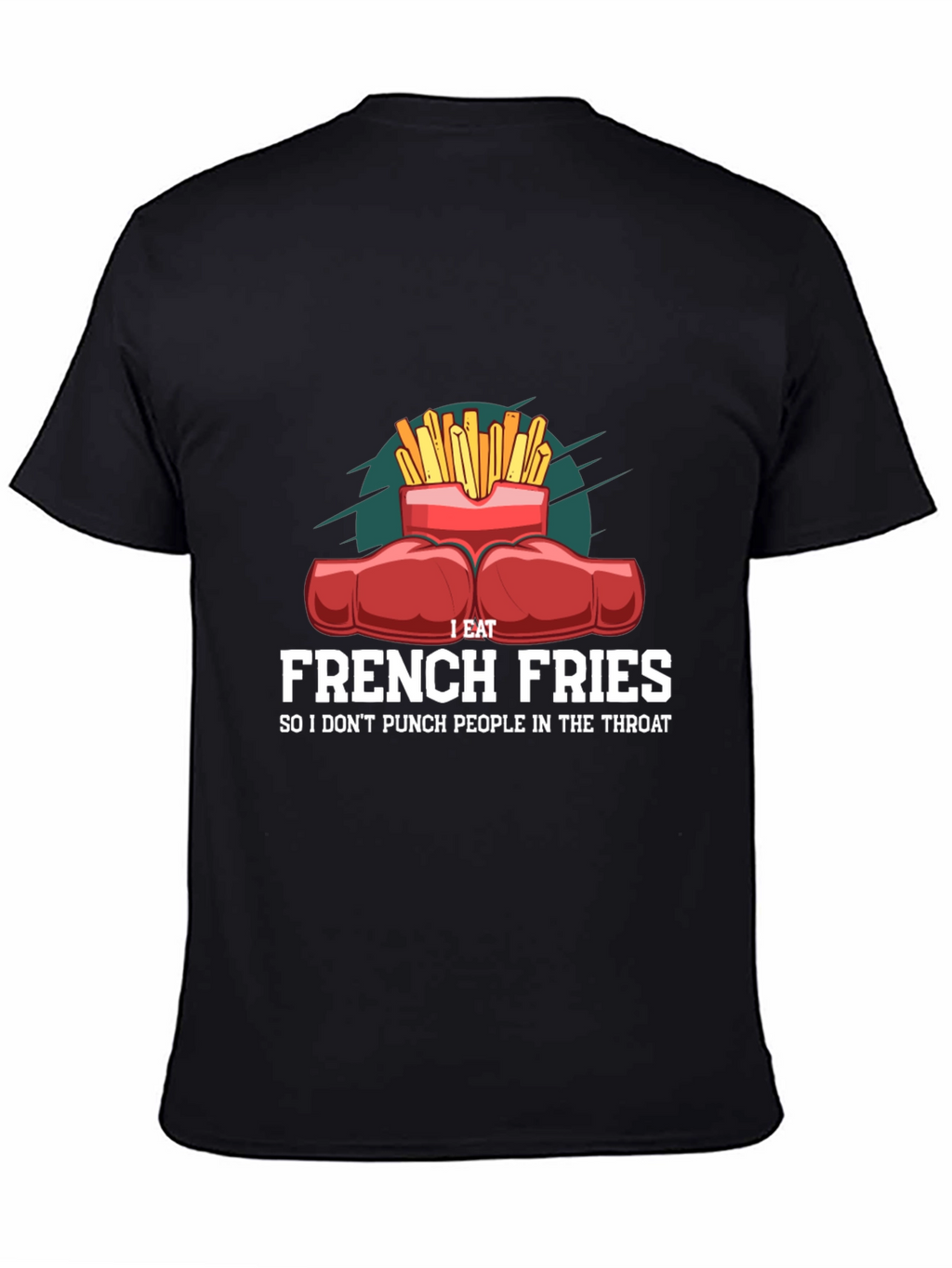 Funny French Fries Punching T-Shirt