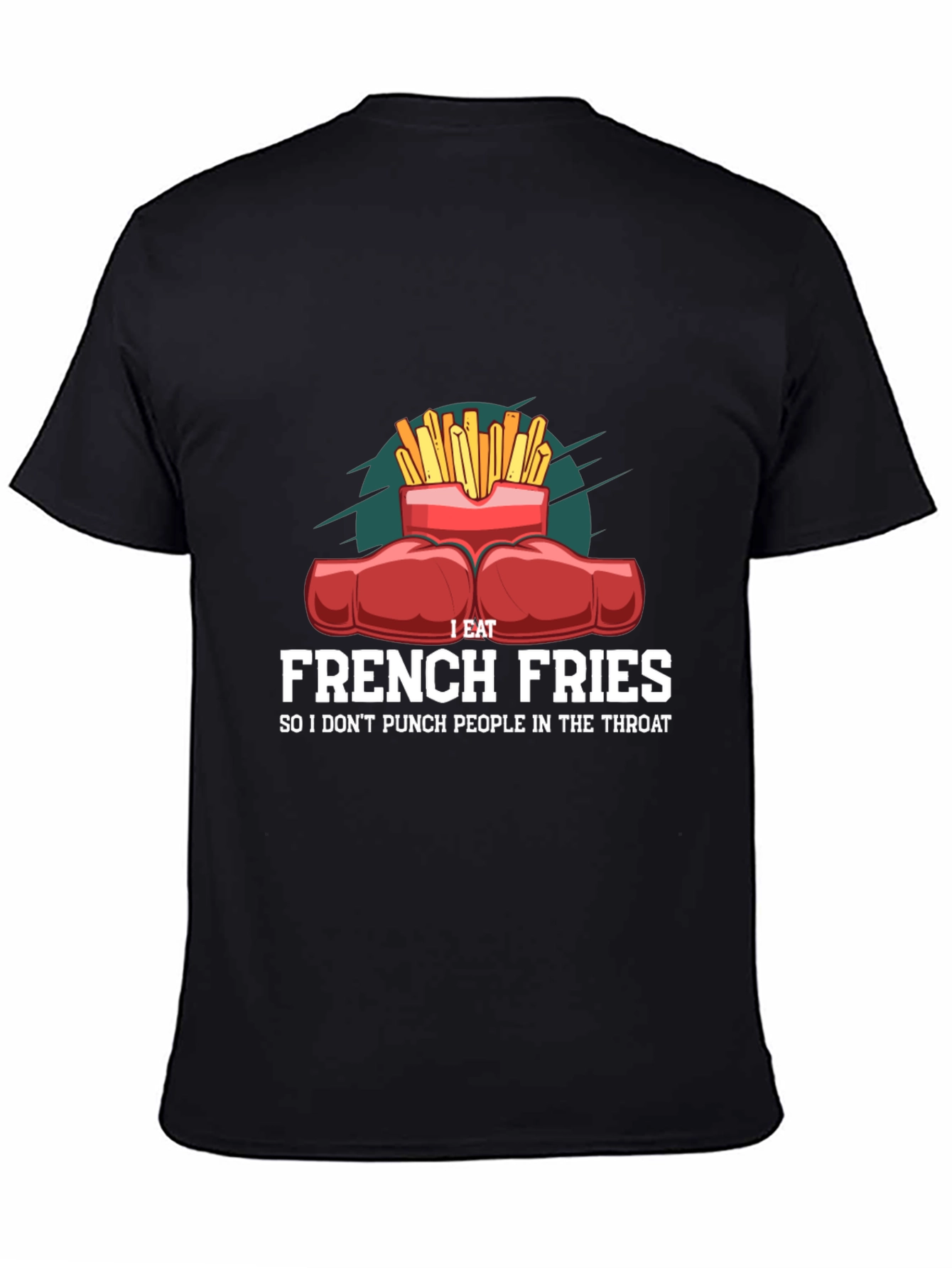 Funny French Fries Punching T-Shirt