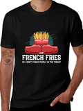 Funny French Fries Punching T-Shirt