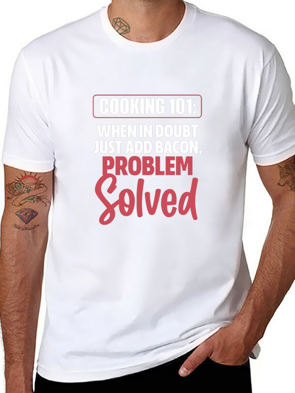 Cooking 101 Bacon Problem Solved T-Shirt