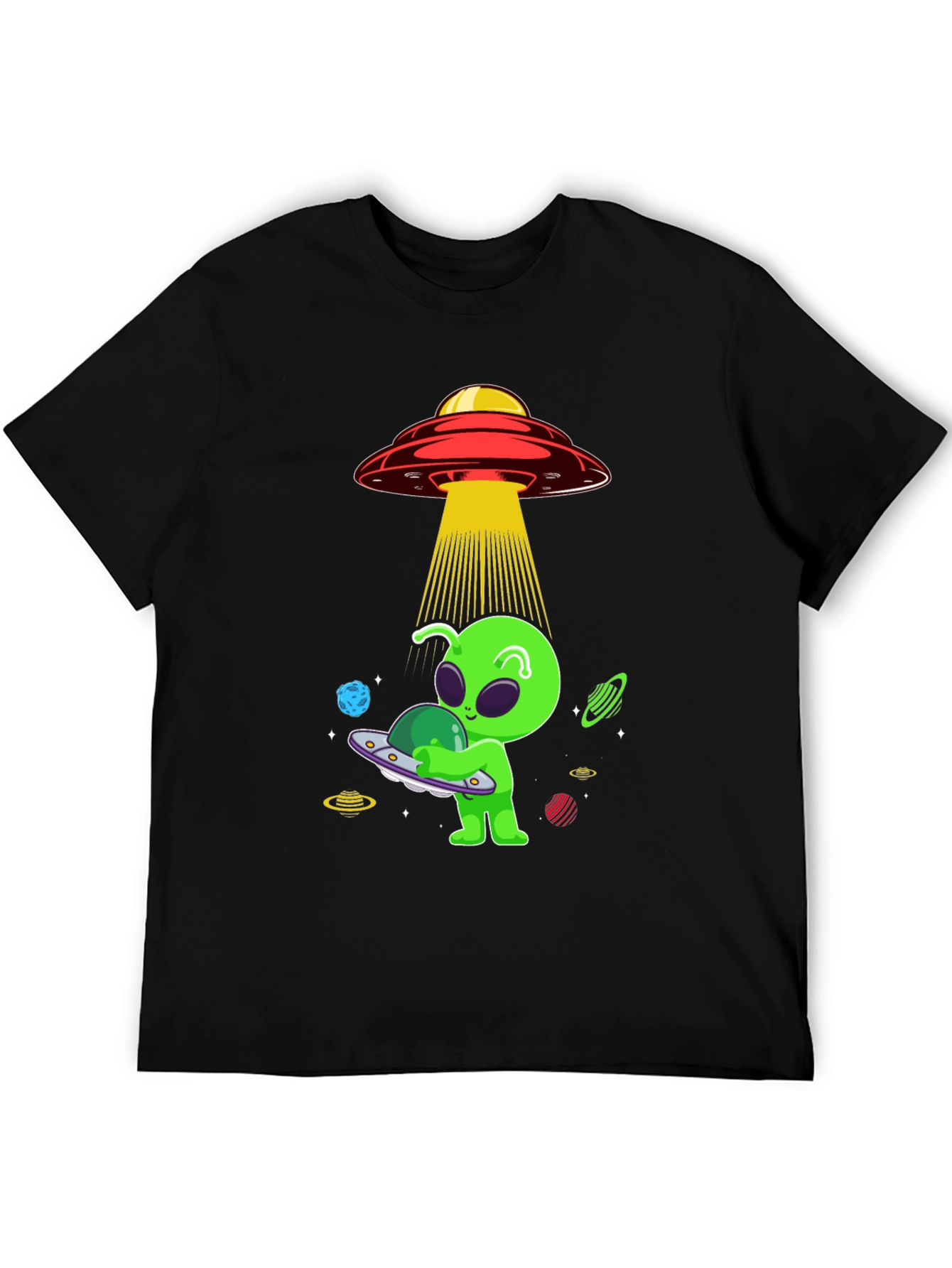 Alien UFO Abduction Graphic Tee