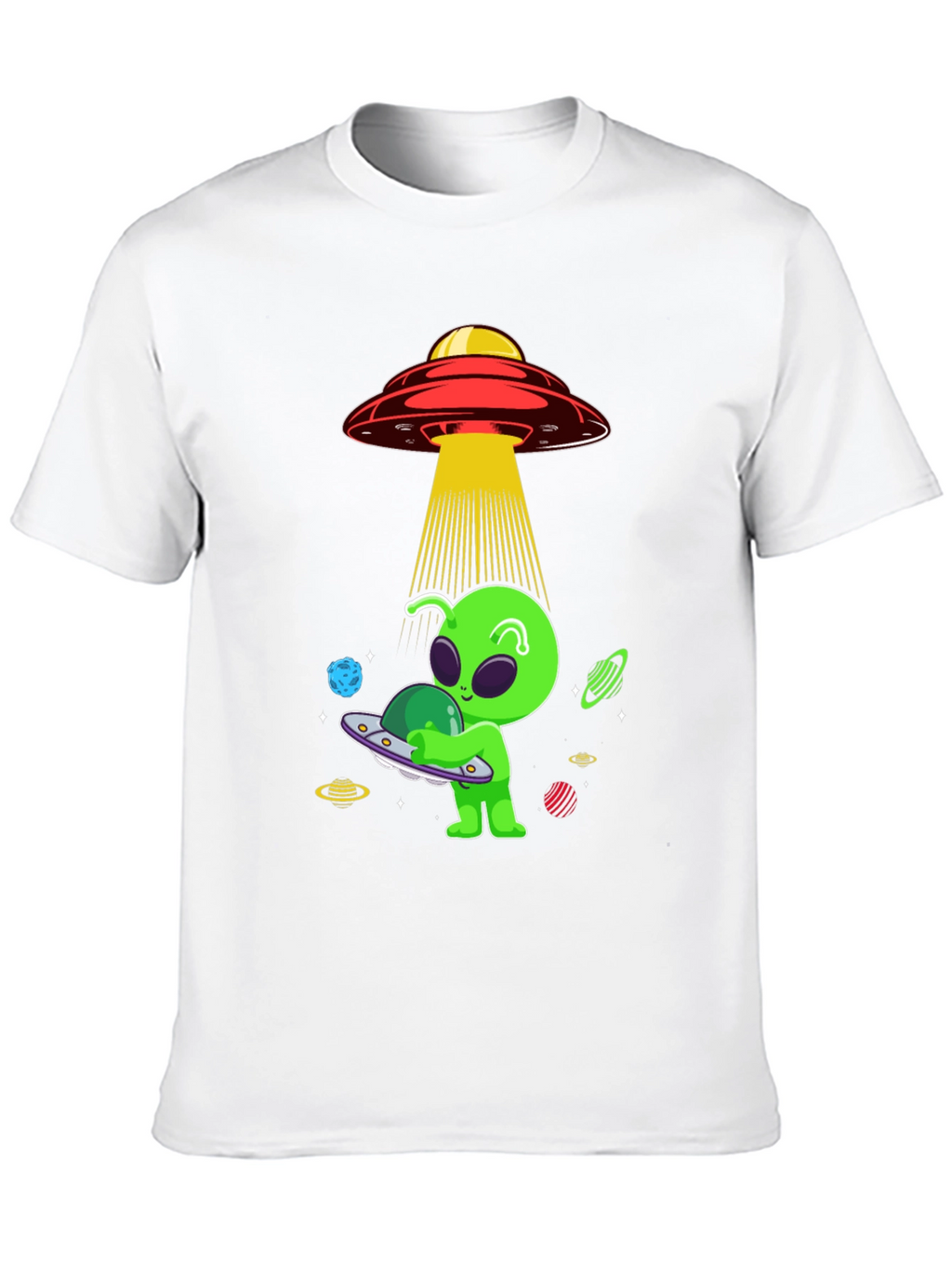 Alien UFO Abduction Graphic Tee