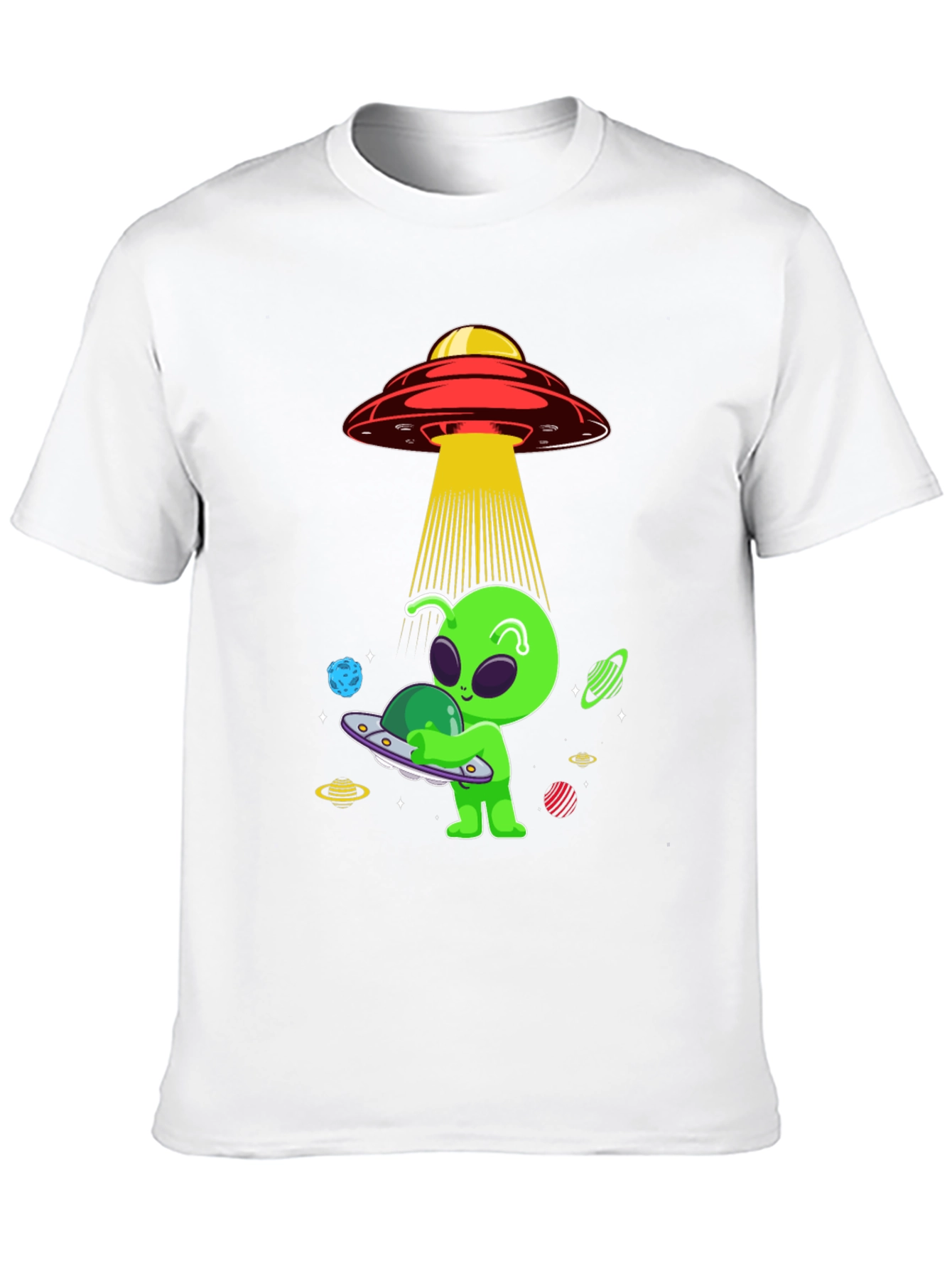 Alien UFO Abduction Graphic Tee