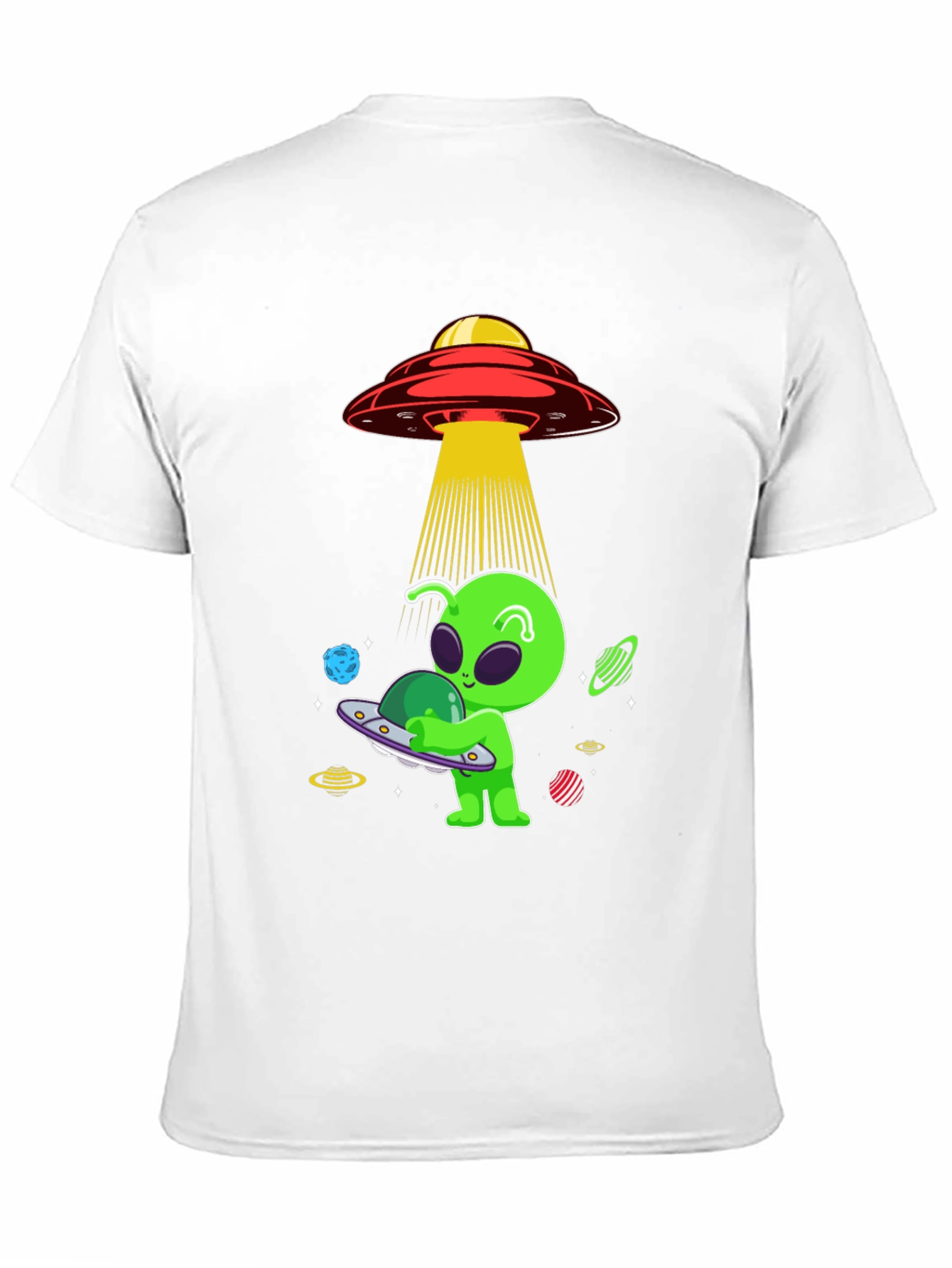 Alien UFO Abduction Graphic Tee