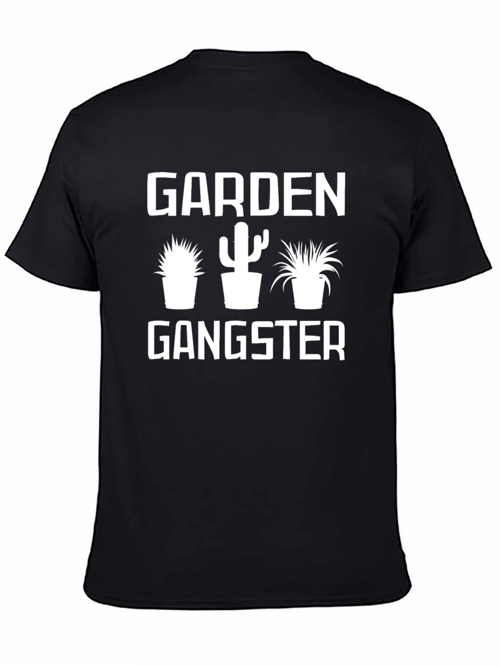 Garden Gangster Black T-Shirt - Funny Gardening Tee
