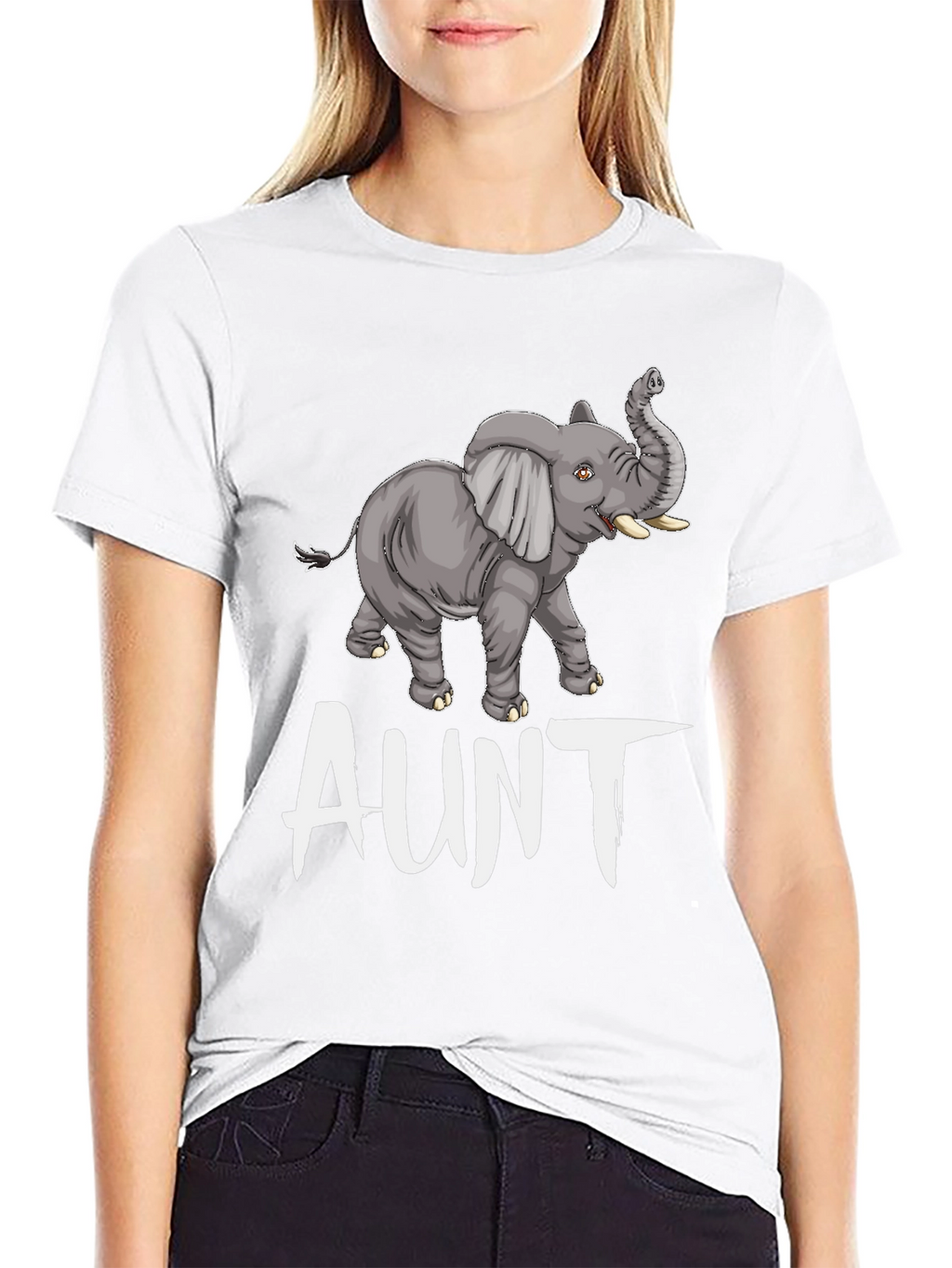 Elephant Aunt T-Shirt - Cute Animal Tee