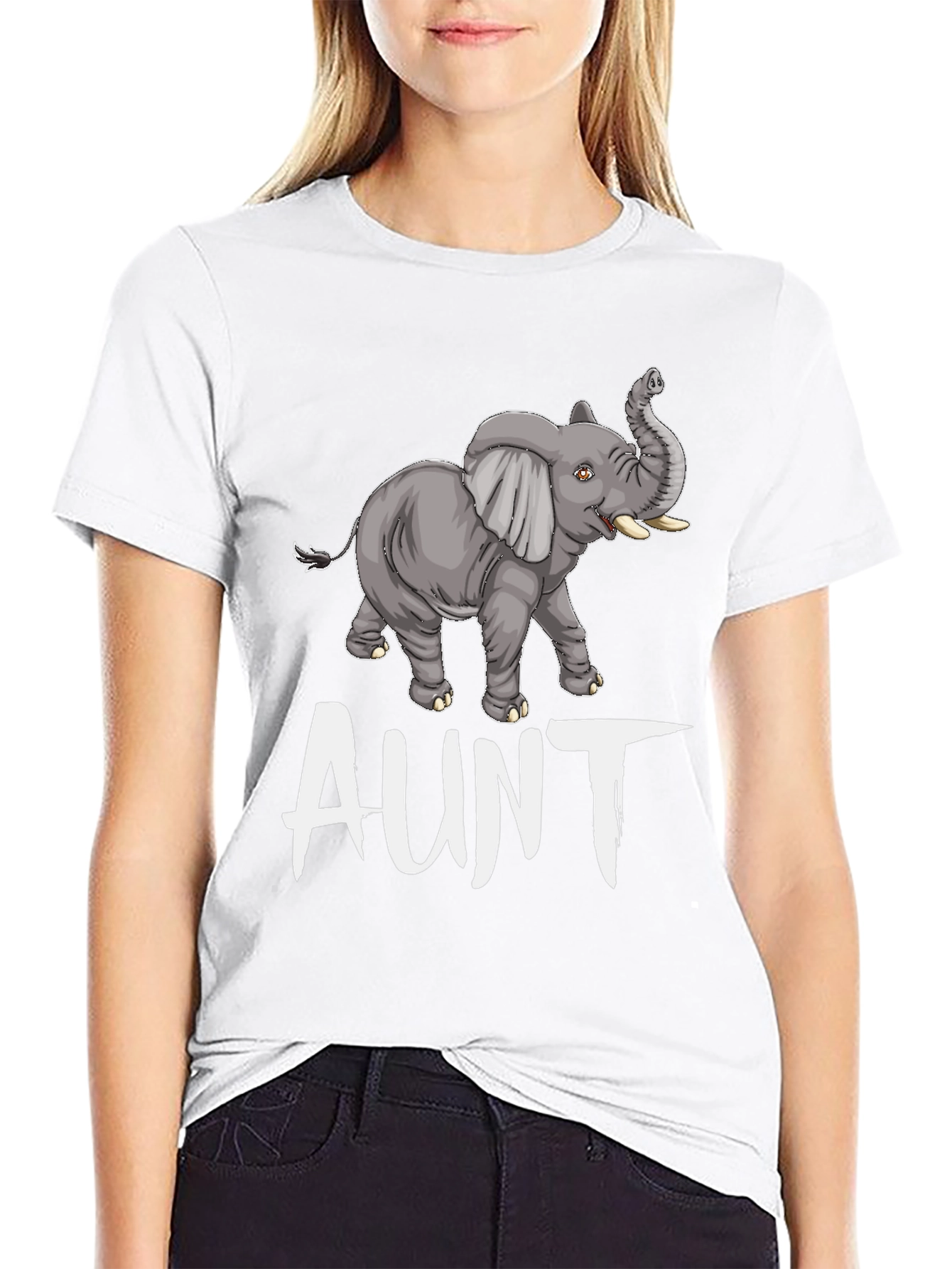 Elephant Aunt T-Shirt - Cute Animal Tee
