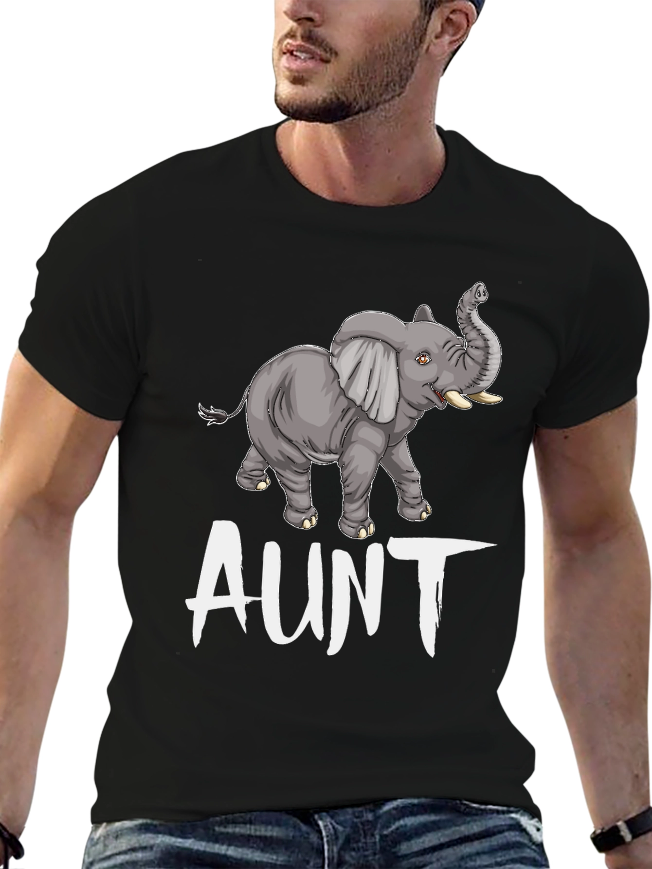 Elephant Aunt T-Shirt - Cute Animal Tee