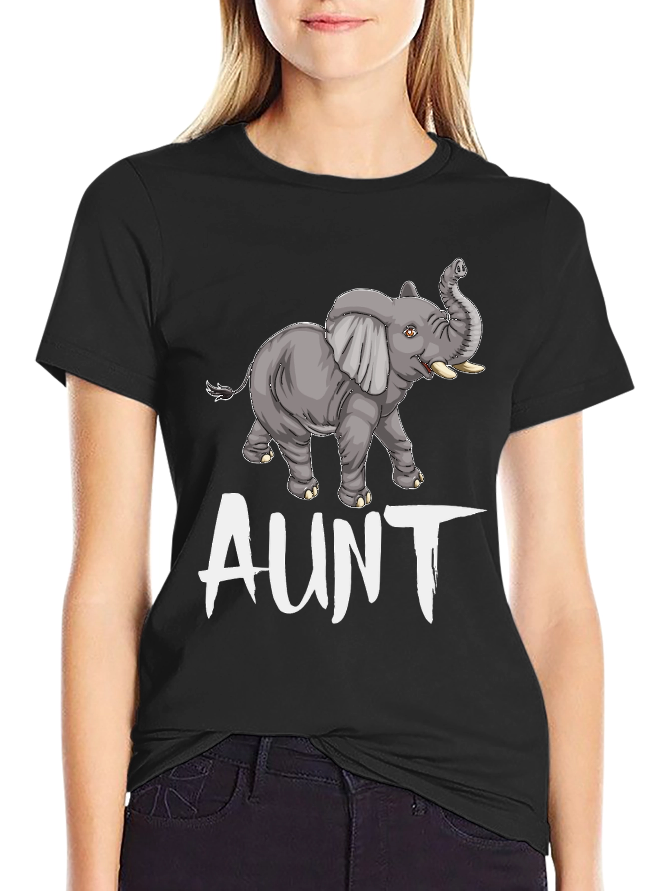 Elephant Aunt T-Shirt - Cute Animal Tee