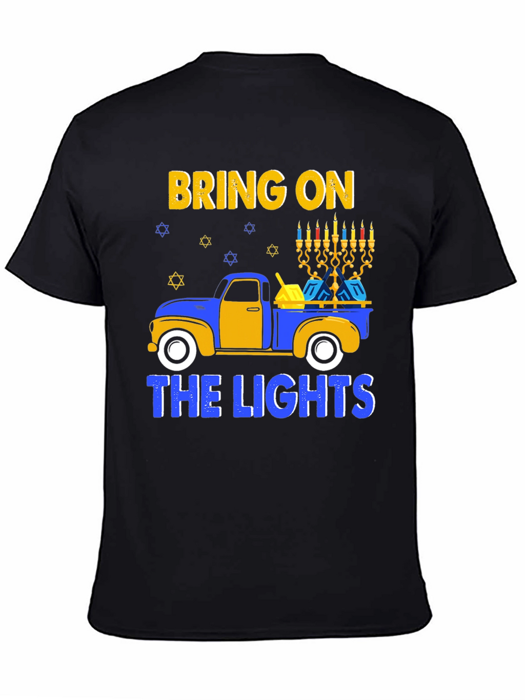 Hanukkah Truck T-Shirt Bring on the Lights Tee