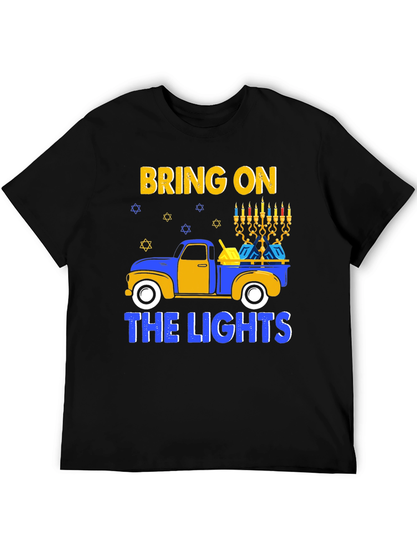 Hanukkah Truck T-Shirt Bring on the Lights Tee