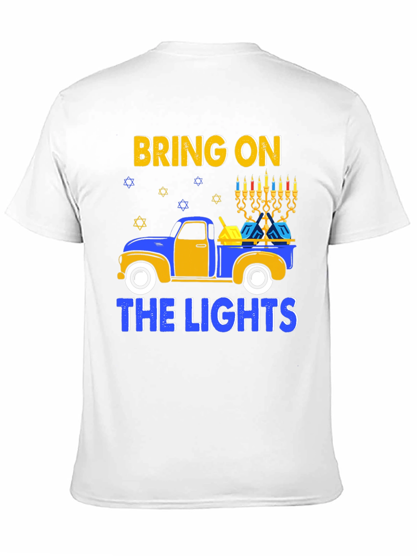 Hanukkah Truck T-Shirt Bring on the Lights Tee